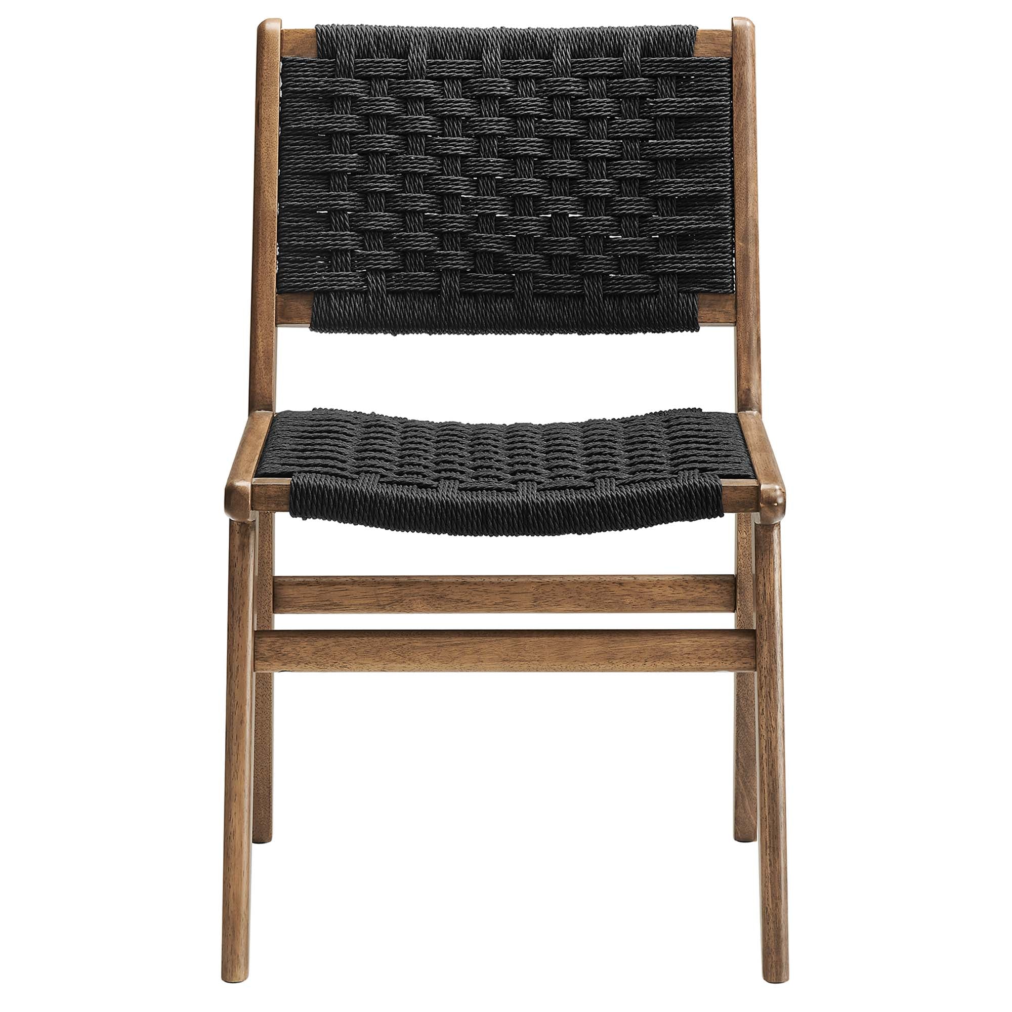 Saoirse Woven Rope Wood Dining Side Chair Set of 2 - Image 29