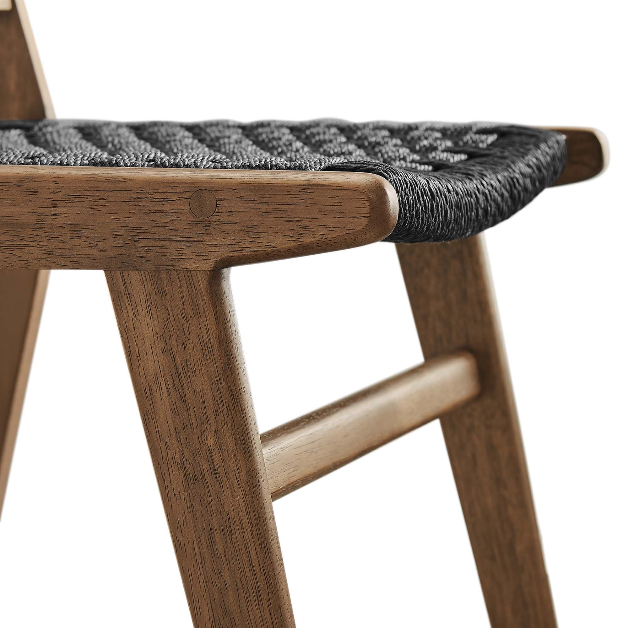 Saoirse Woven Rope Wood Dining Side Chair Set of 2 - Image 30