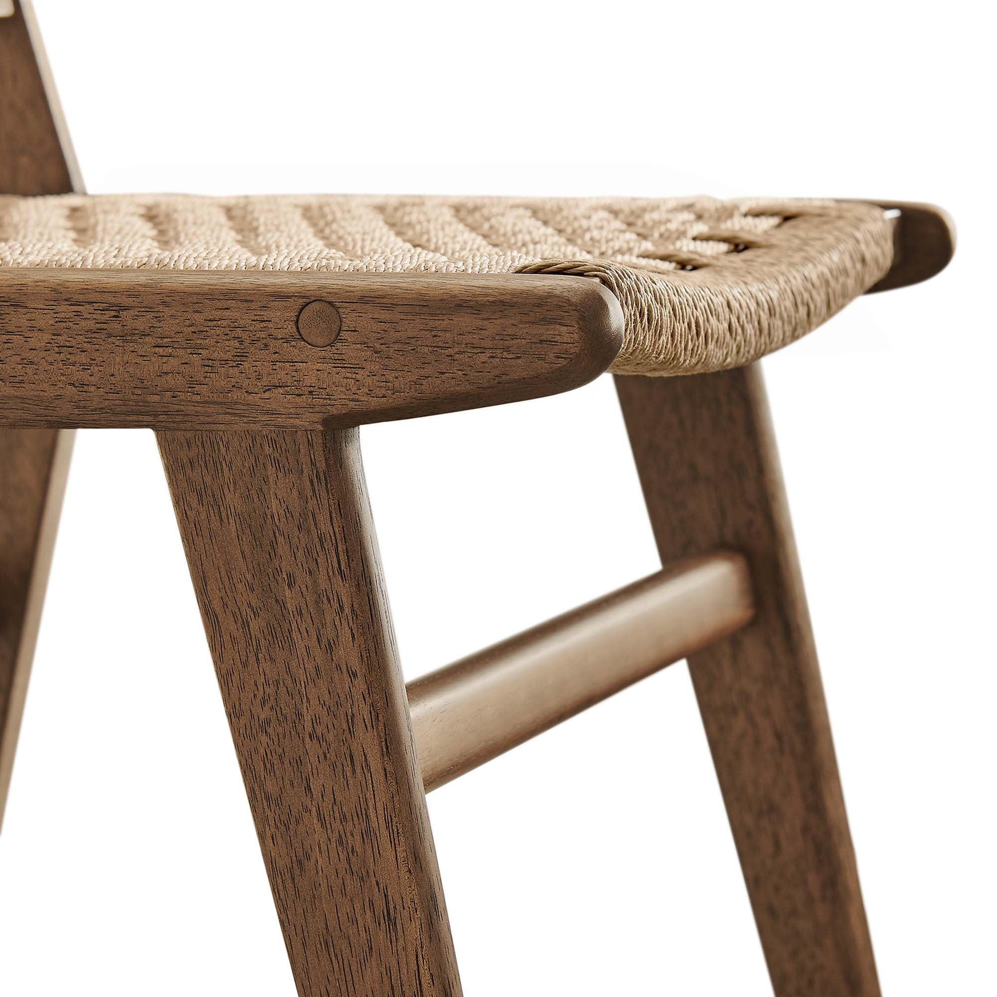 Saoirse Woven Rope Wood Dining Side Chair Set of 2 - Image 41