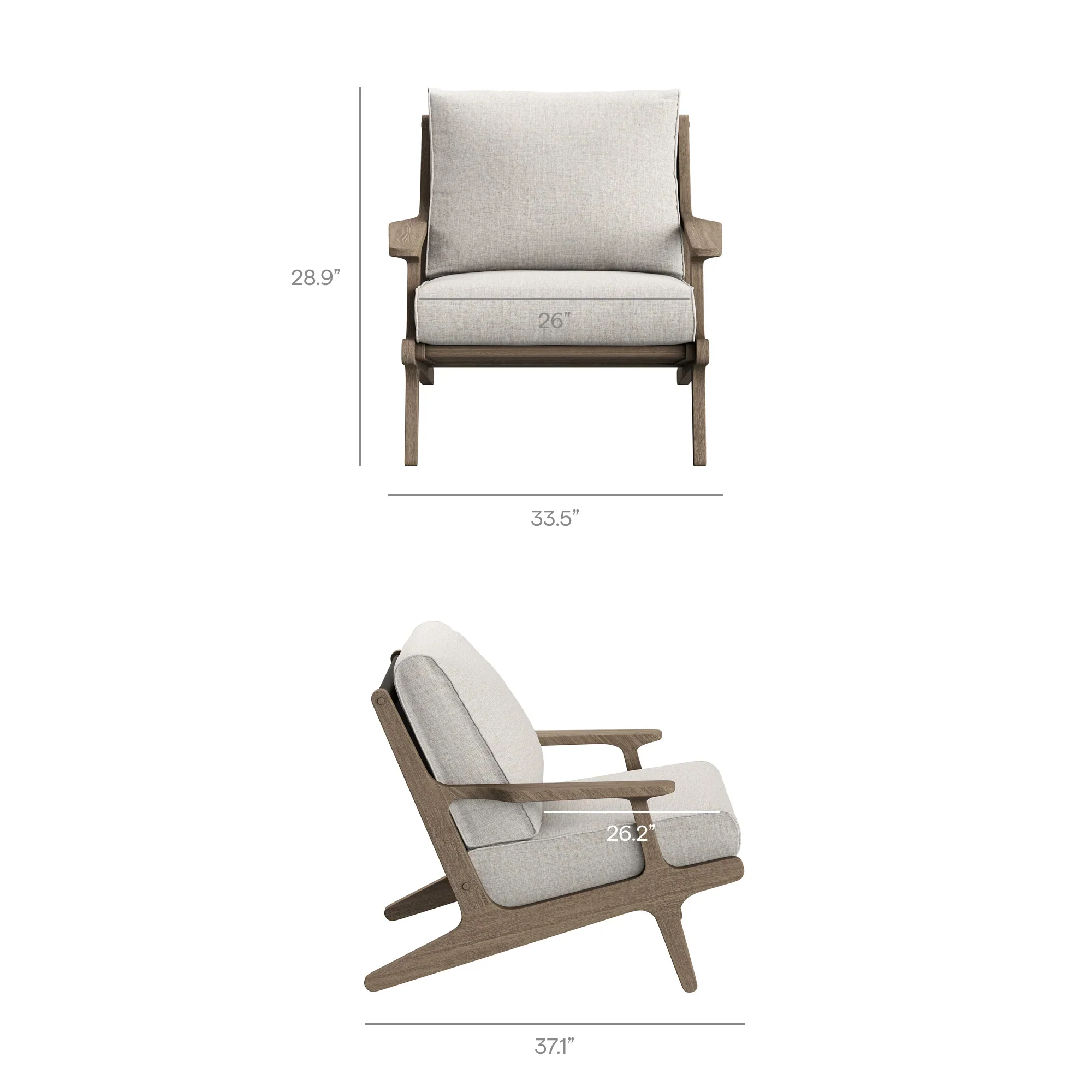 Saratoga 3-Piece Outdoor Teak Wood Furniture Set with Lounge Chairs and Side Table - Image 14
