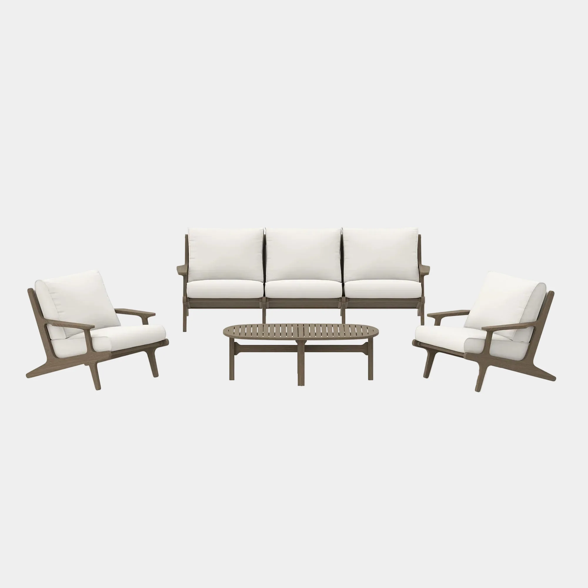 Saratoga 4-Piece Outdoor Teak Wood Furniture Set