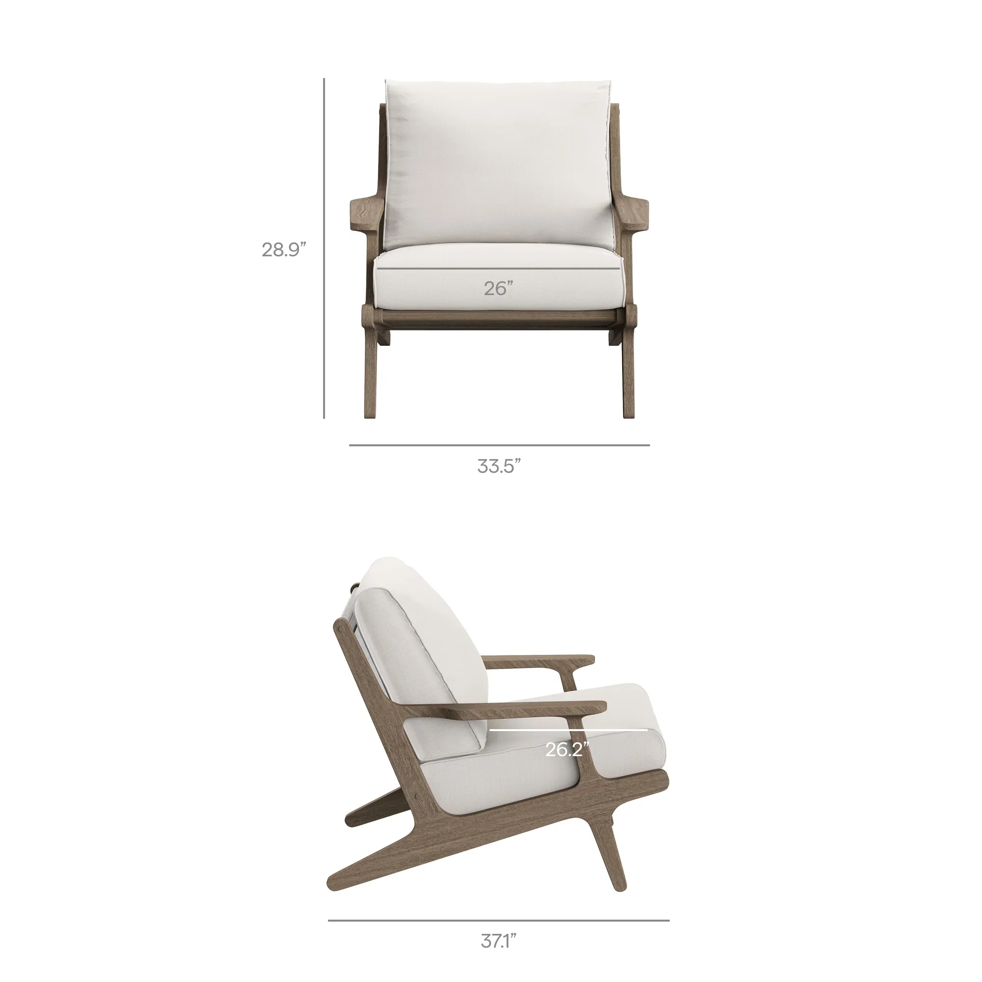 Saratoga 4-Piece Outdoor Teak Wood Furniture Set - Image 14