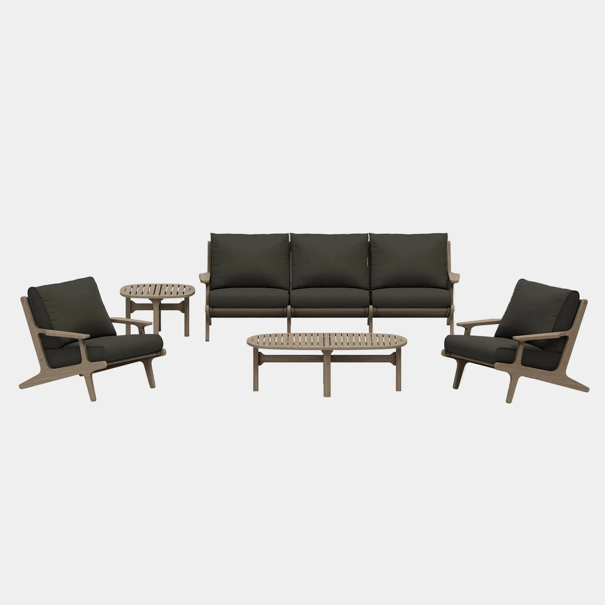 Saratoga 4-Piece Outdoor Teak Wood Furniture Set - Image 27