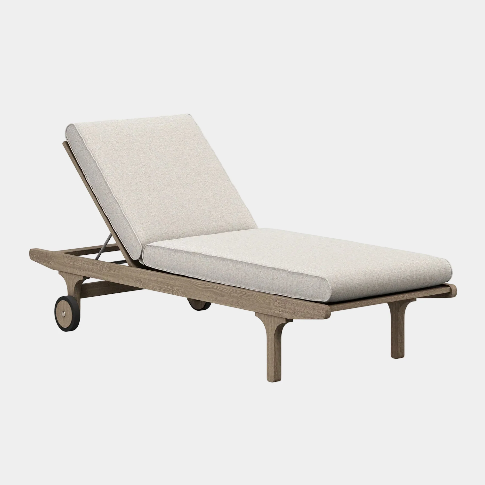 Saratoga Outdoor Teak Chaise Lounge Chair - Image 11