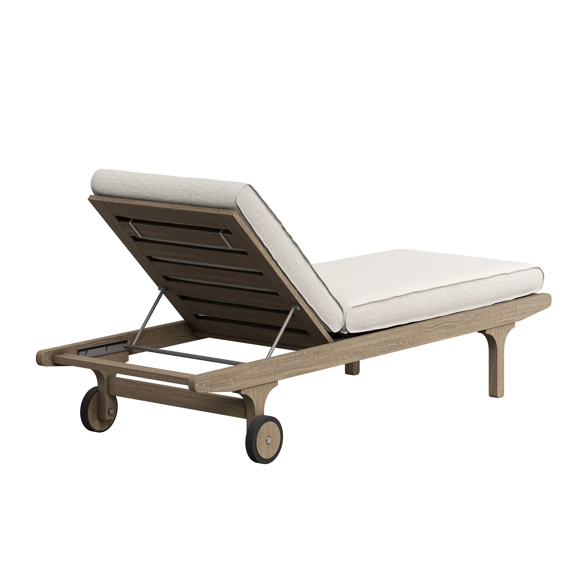 Saratoga Outdoor Teak Chaise Lounge Chair - Image 15