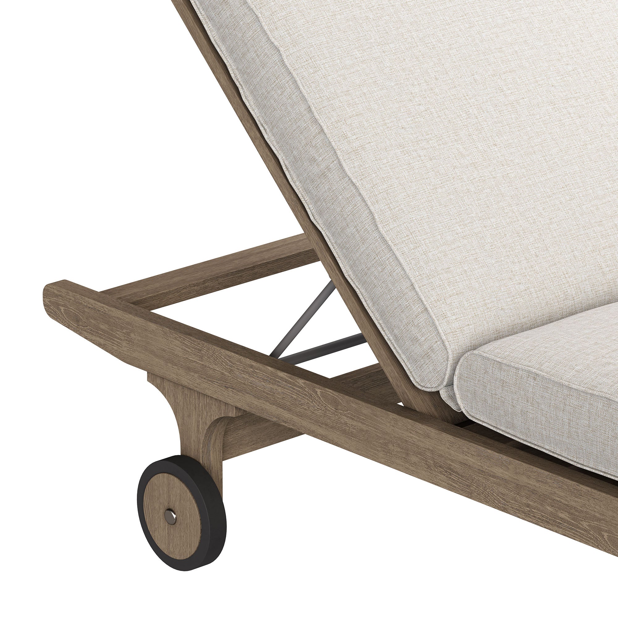 Saratoga Outdoor Teak Chaise Lounge Chair - Image 17