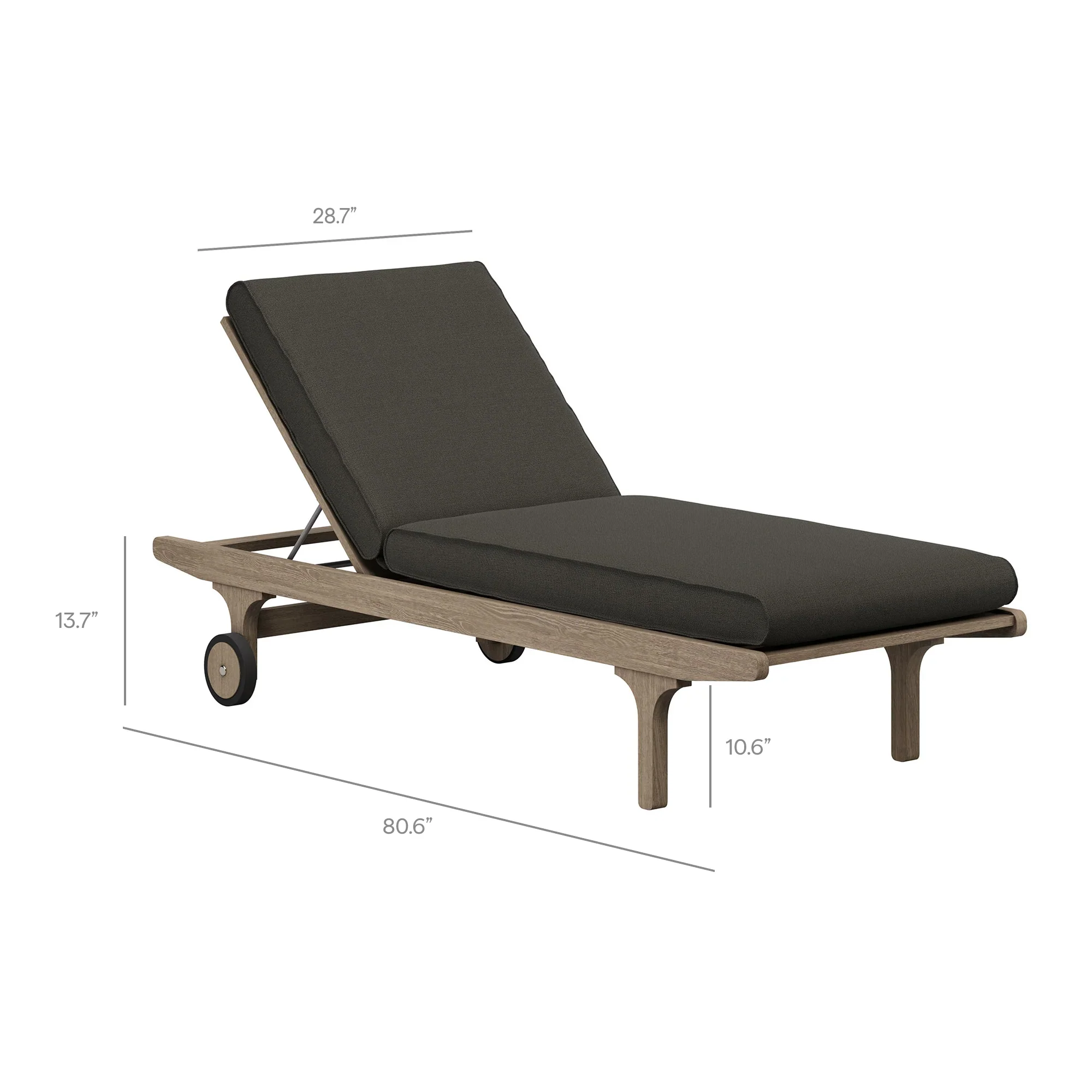Saratoga Outdoor Teak Chaise Lounge Chair - Image 28