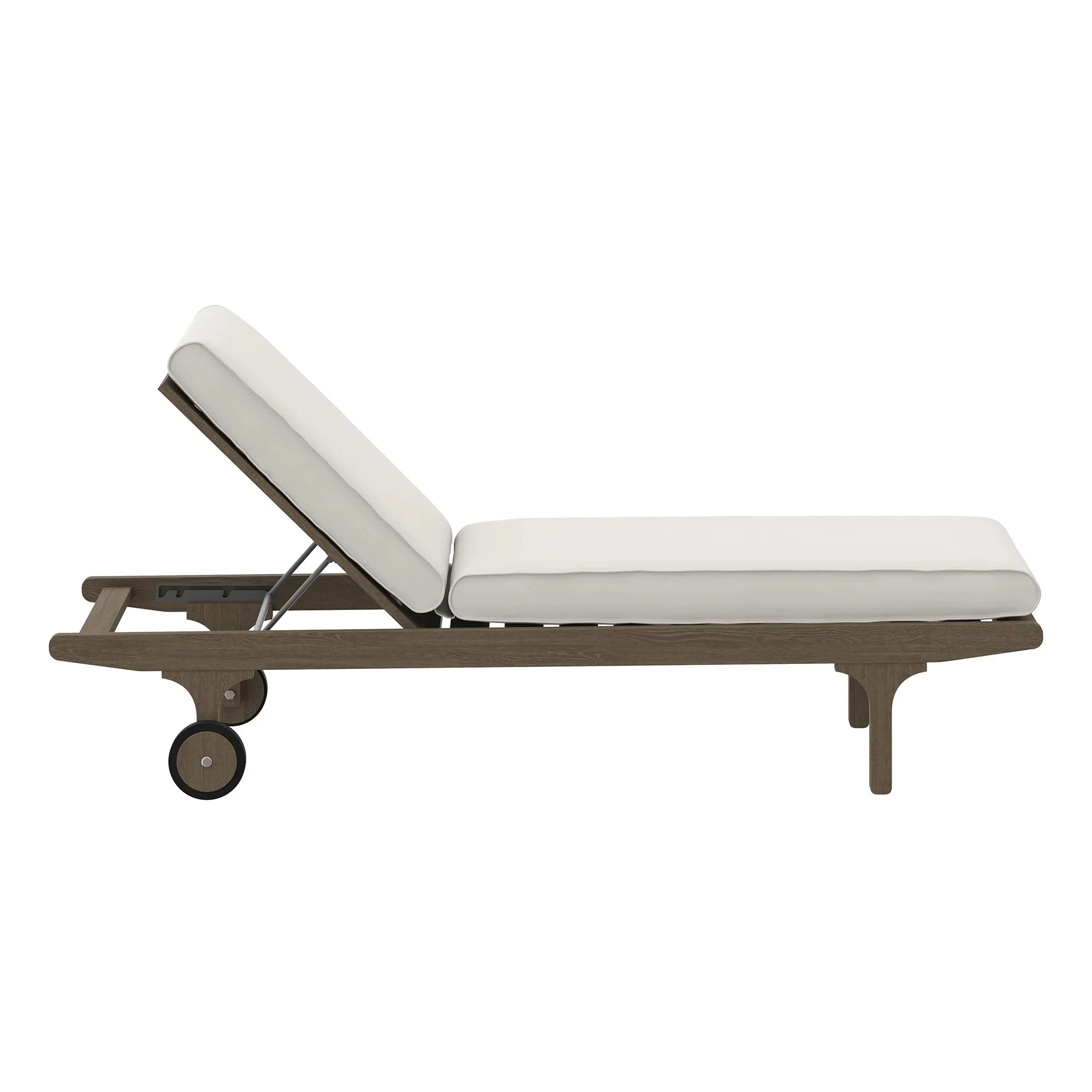 Saratoga Outdoor Teak Chaise Lounge Chair - Image 4