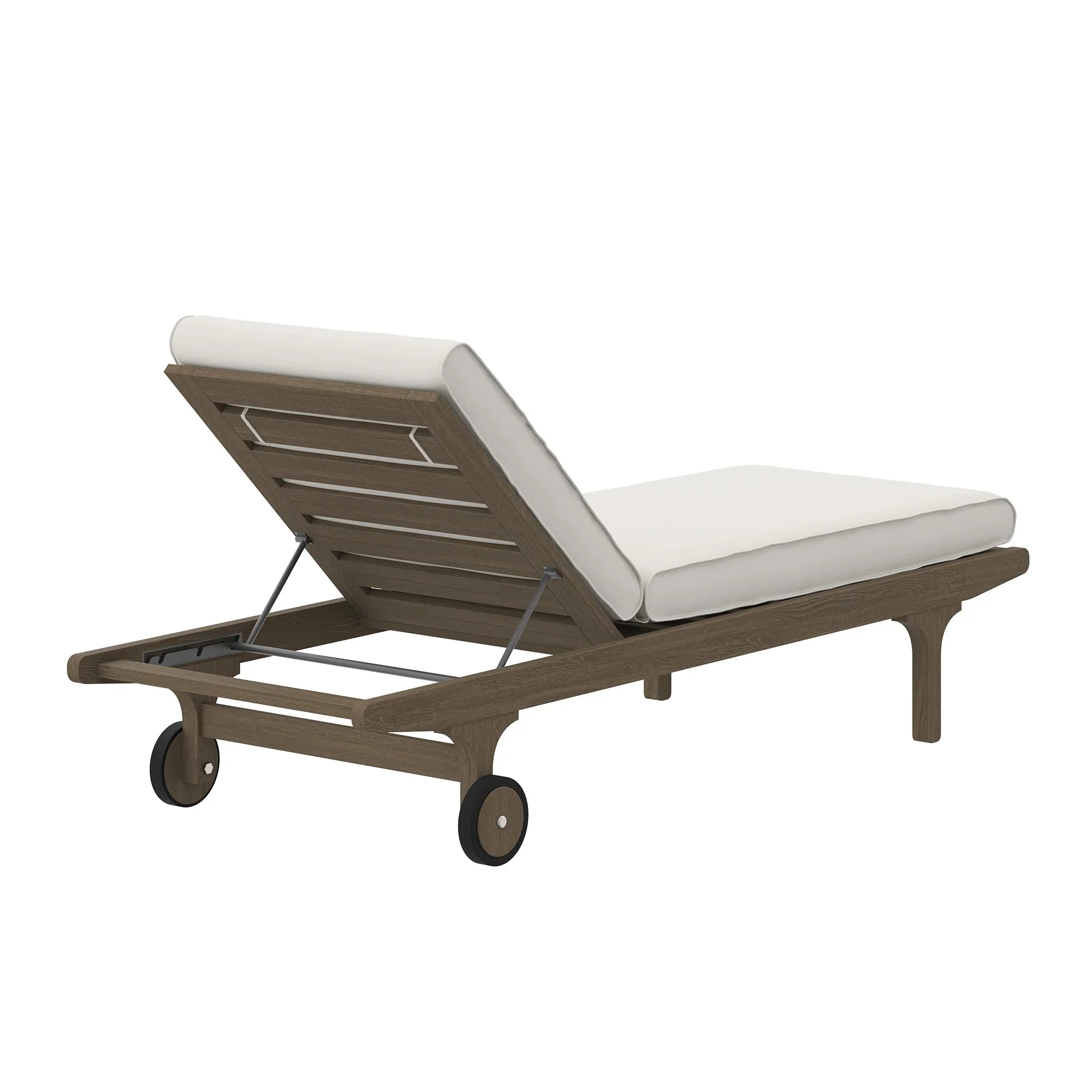 Saratoga Outdoor Teak Chaise Lounge Chair - Image 5