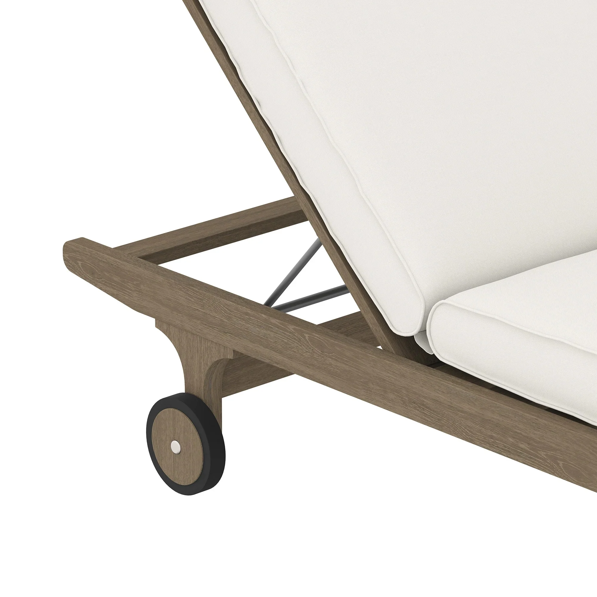 Saratoga Outdoor Teak Chaise Lounge Chair - Image 7