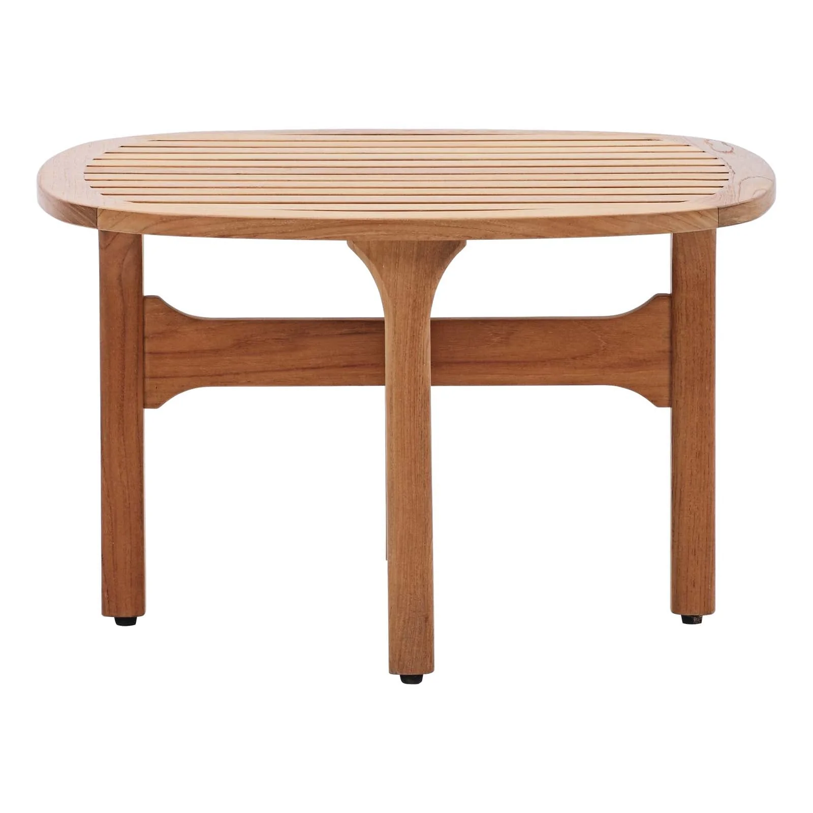 Saratoga Outdoor Patio Teak Coffee Table in Natural - Image 3