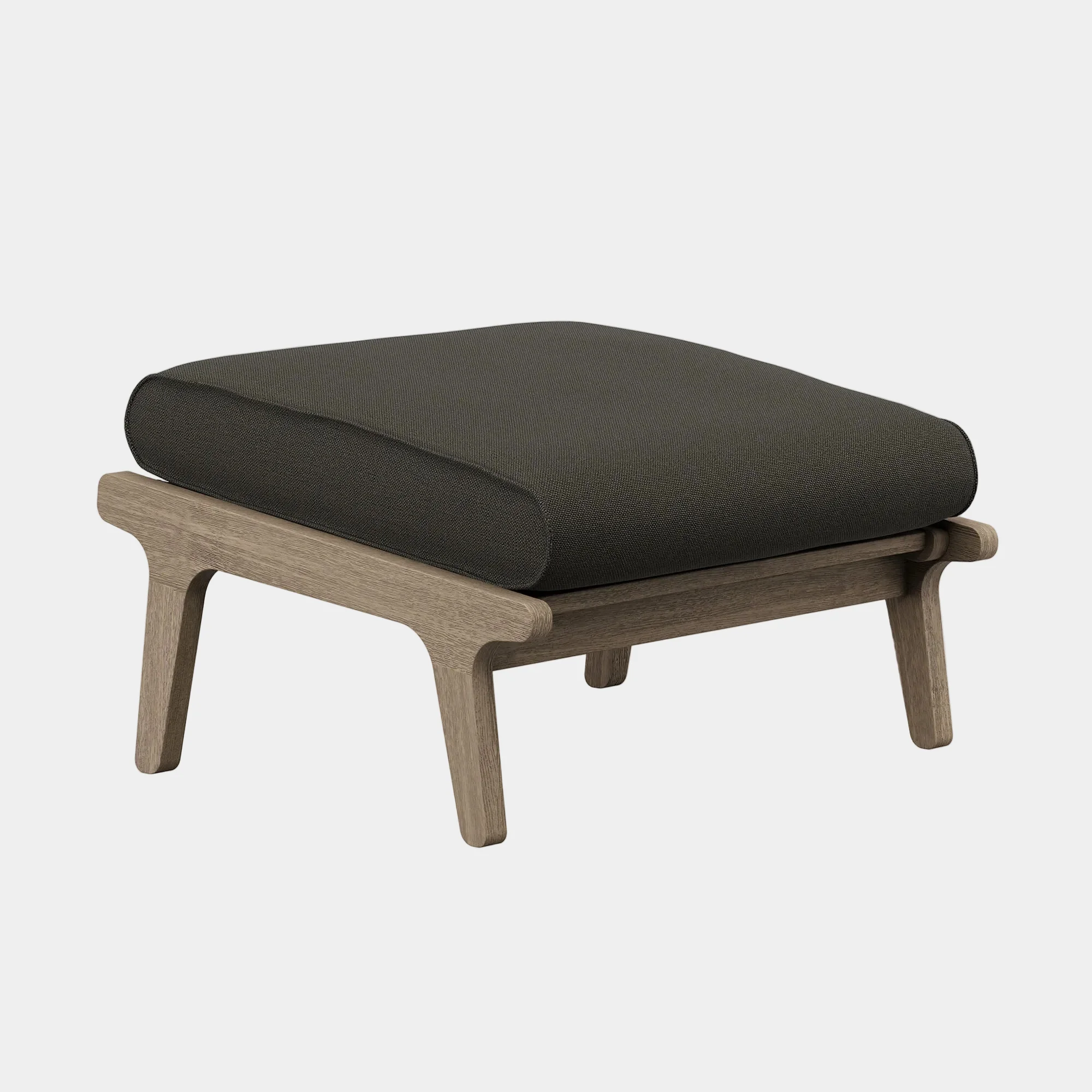 Saratoga Outdoor Teak Ottoman - Image 18