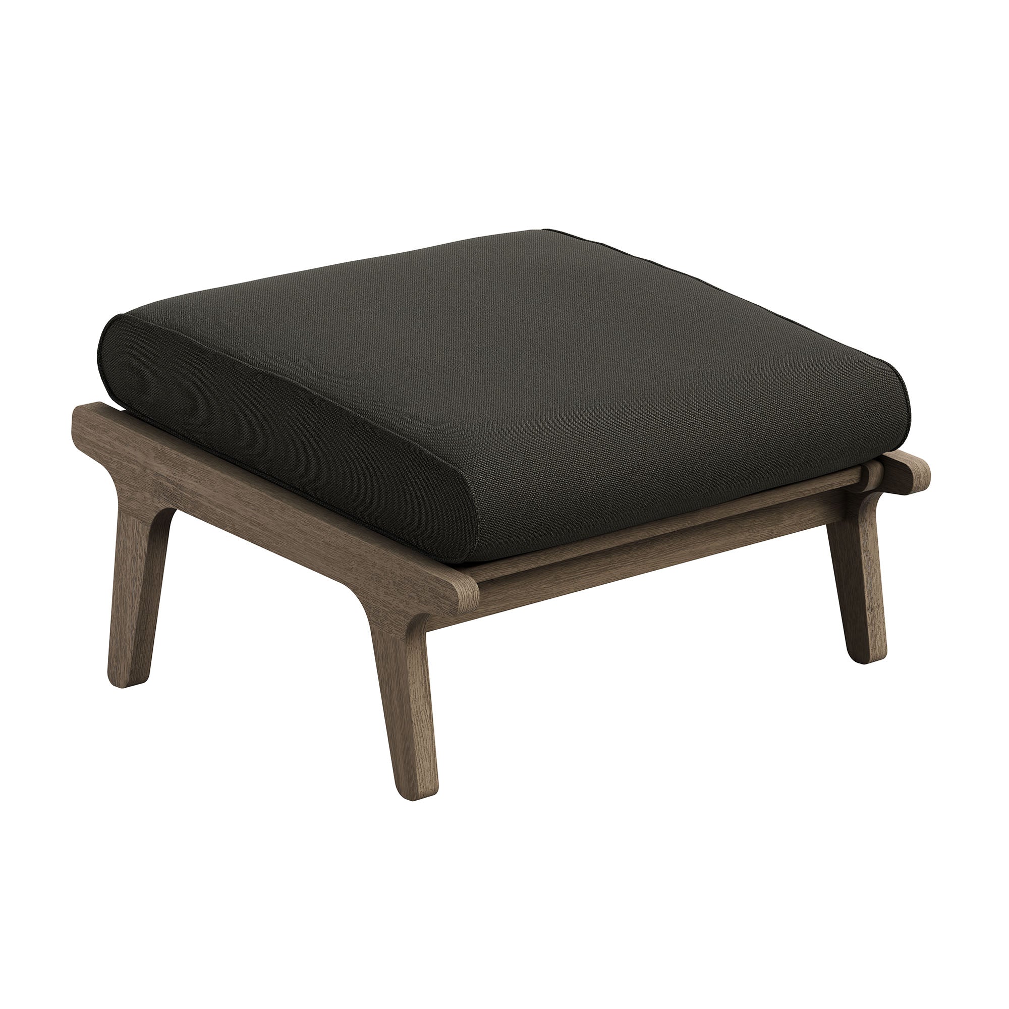 Saratoga Outdoor Teak Ottoman - Image 21