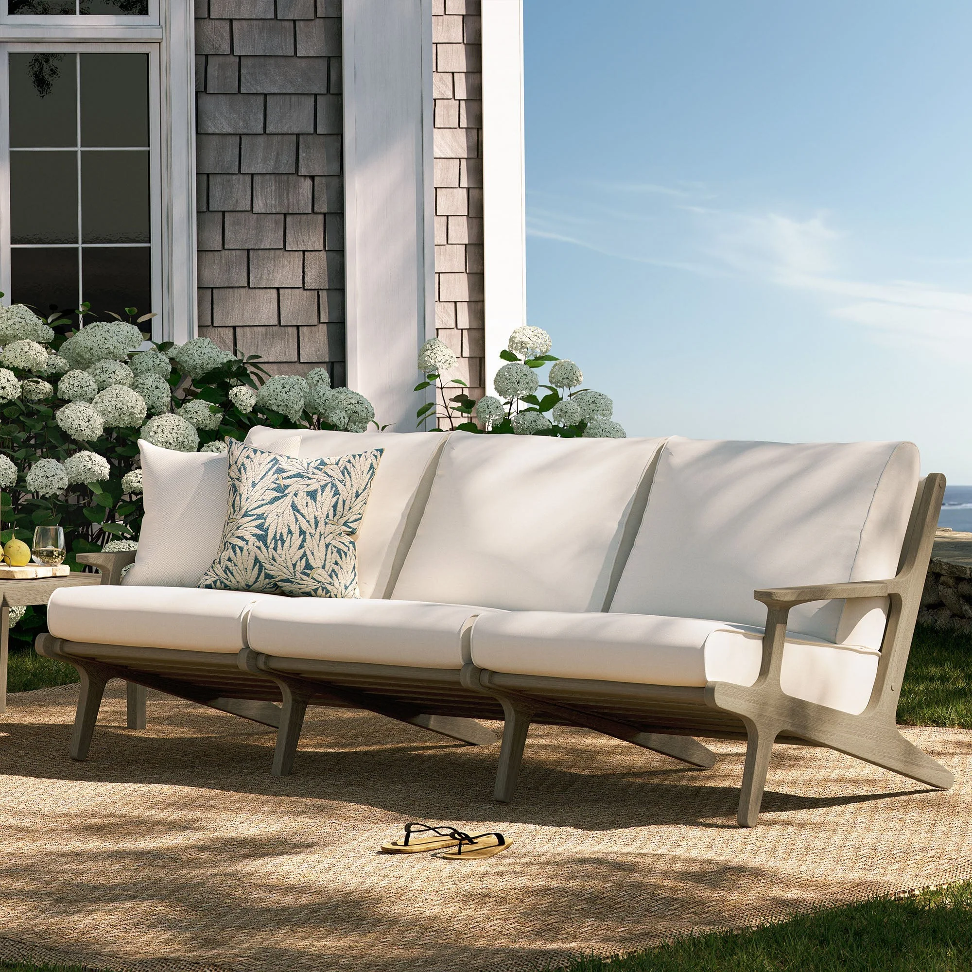 Saratoga Outdoor Teak Sofa - Image 2