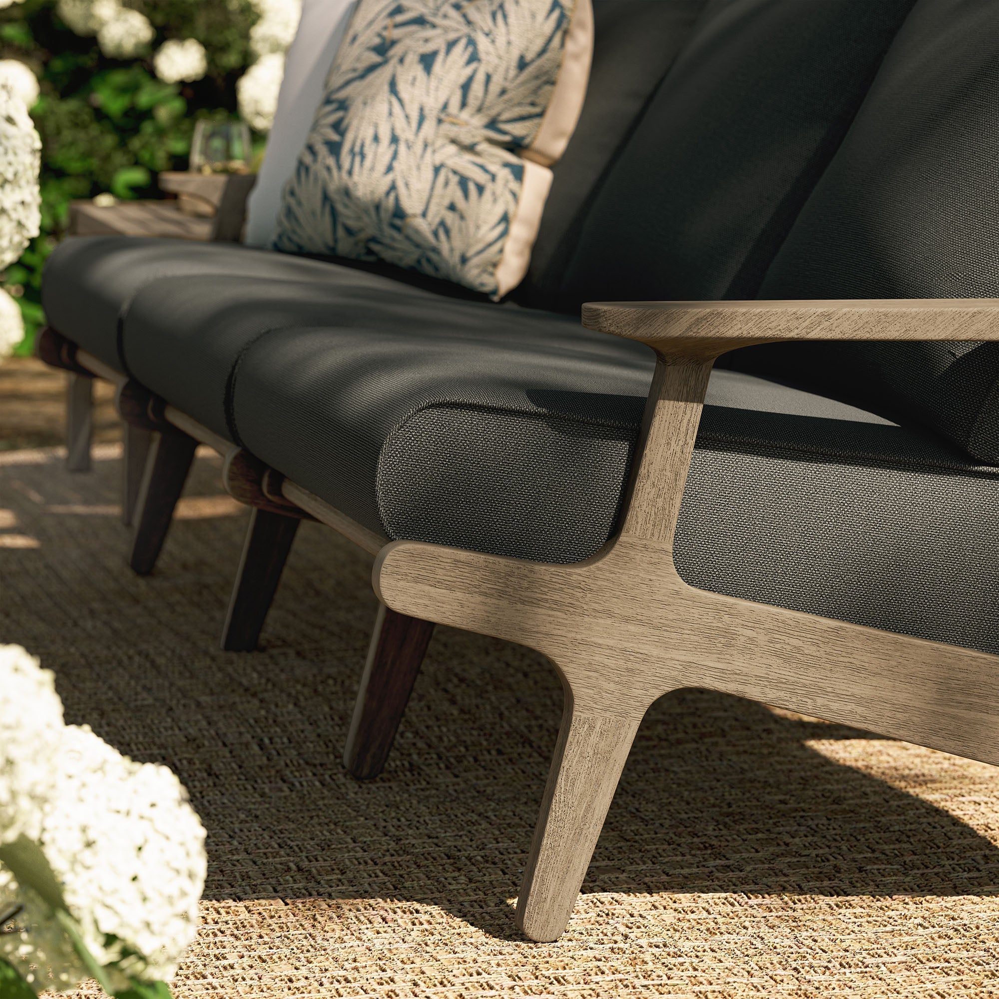 Saratoga Outdoor Teak Sofa - Image 21
