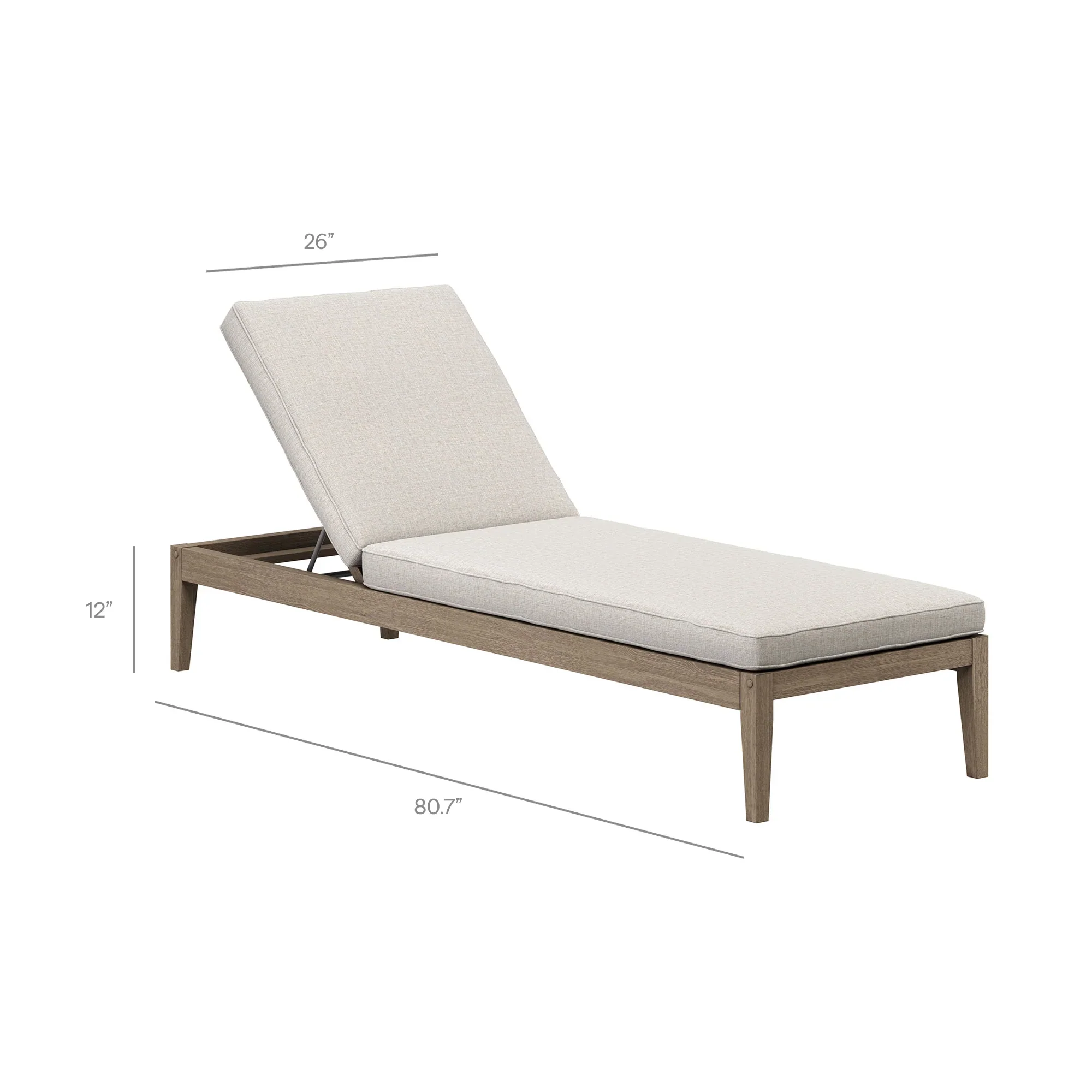 Saratoga Outdoor Teak Wood 3-Piece Chaise Lounge - Image 18