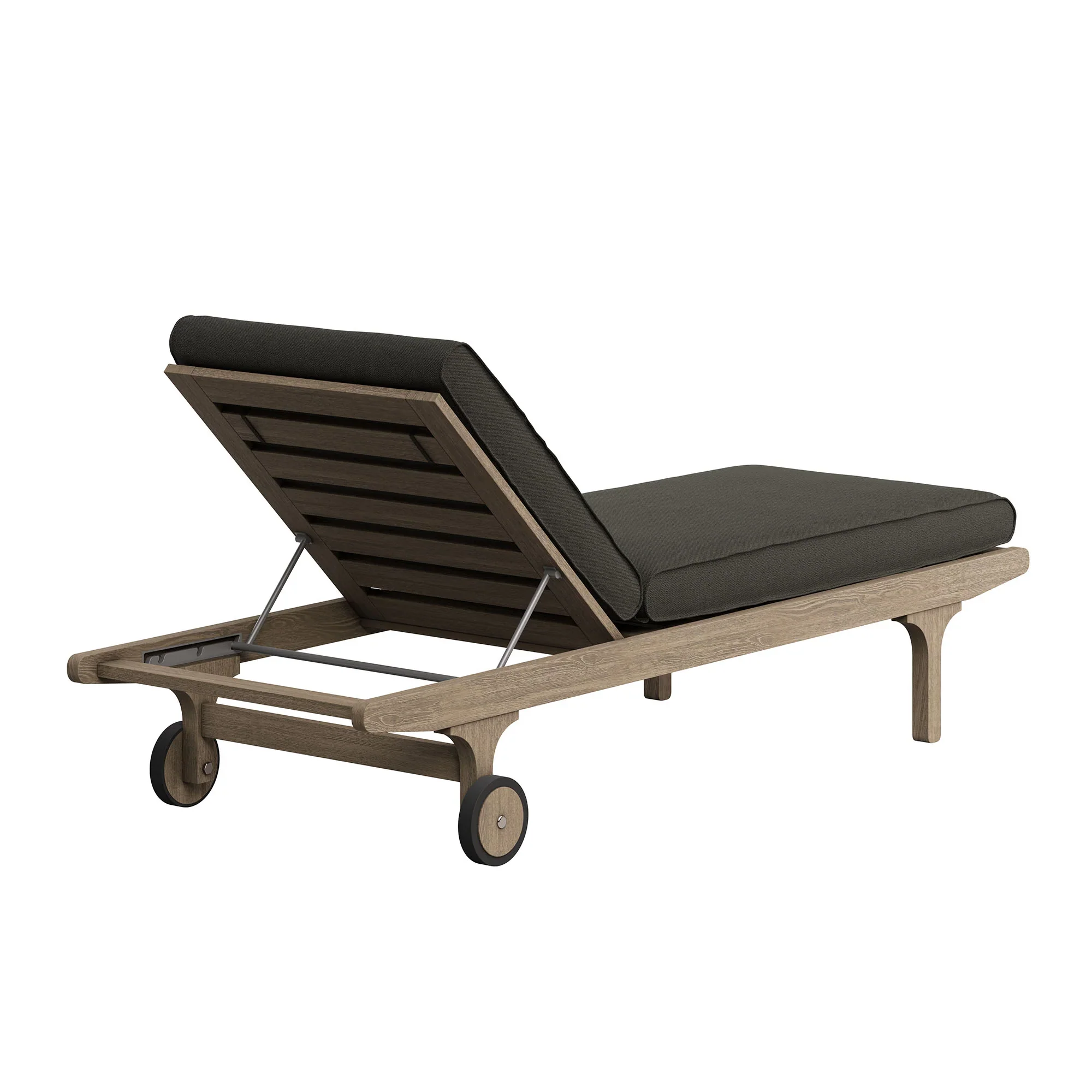 Saratoga Outdoor Teak Wood 3-Piece Chaise Lounge - Image 24