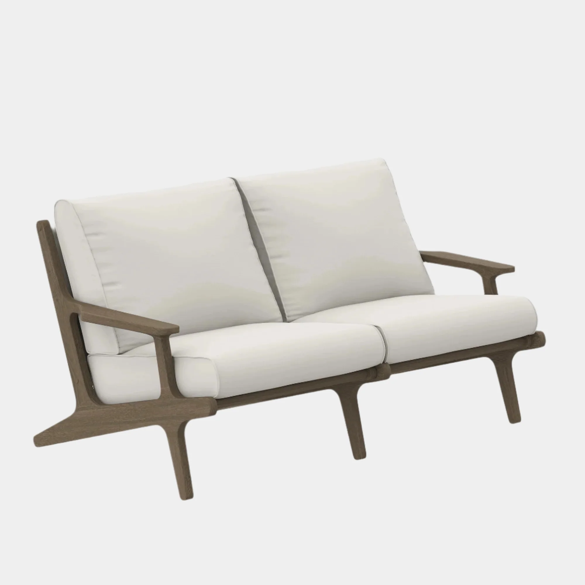 Saratoga Outdoor Teak Wood Loveseat