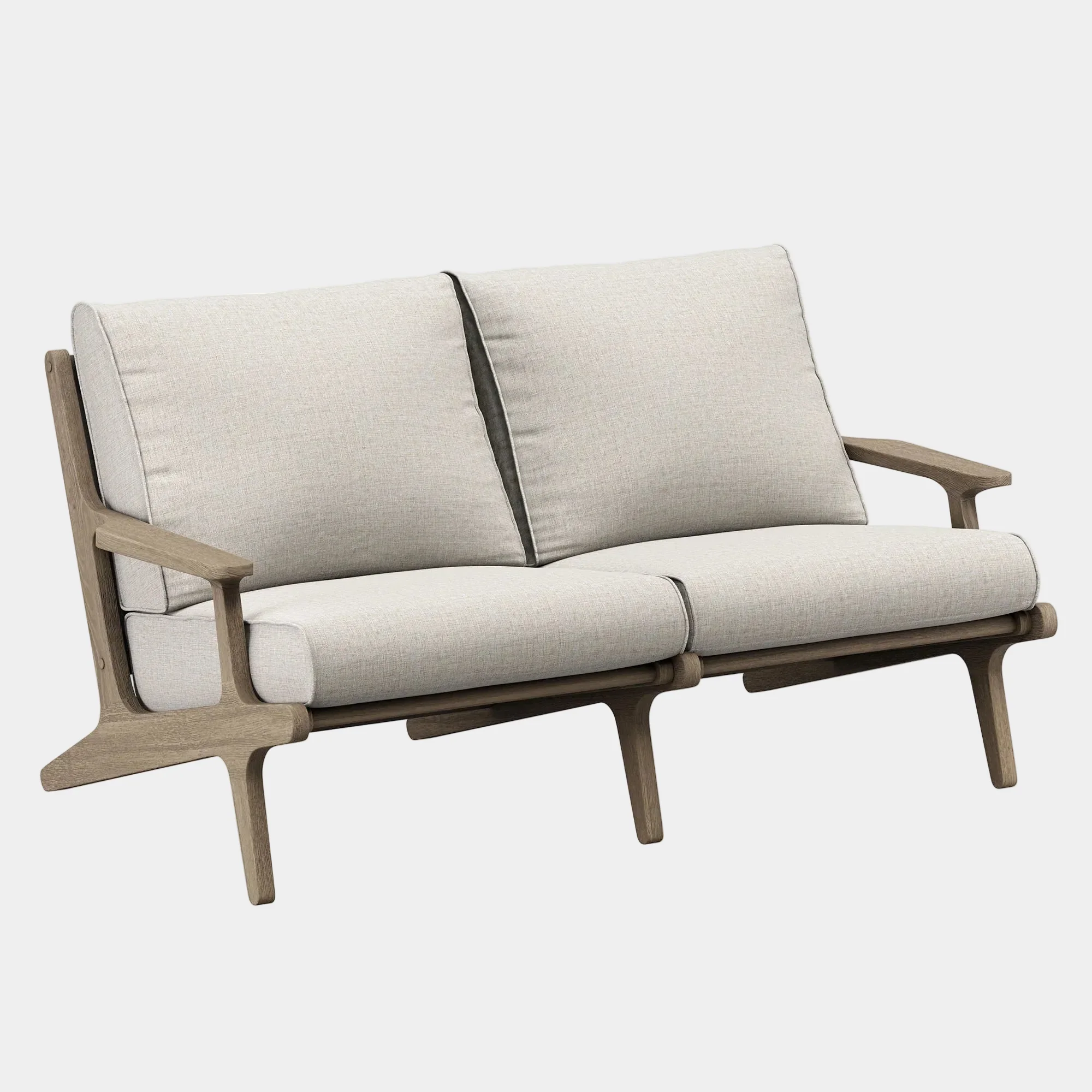 Saratoga Outdoor Teak Wood Loveseat - Image 10