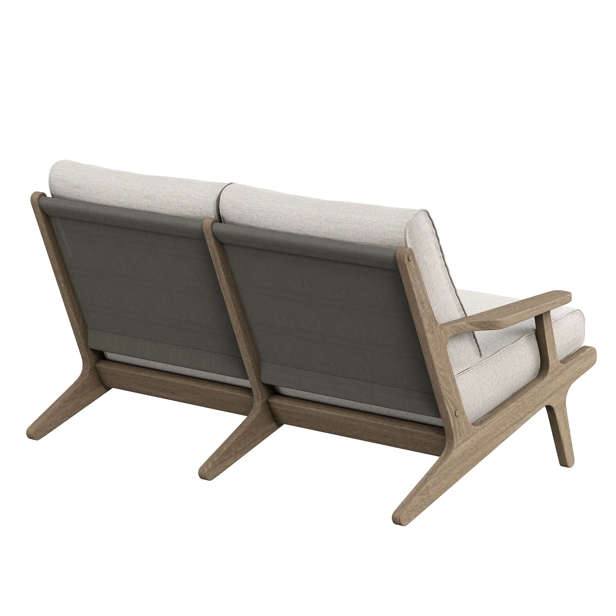 Saratoga Outdoor Teak Wood Loveseat - Image 15