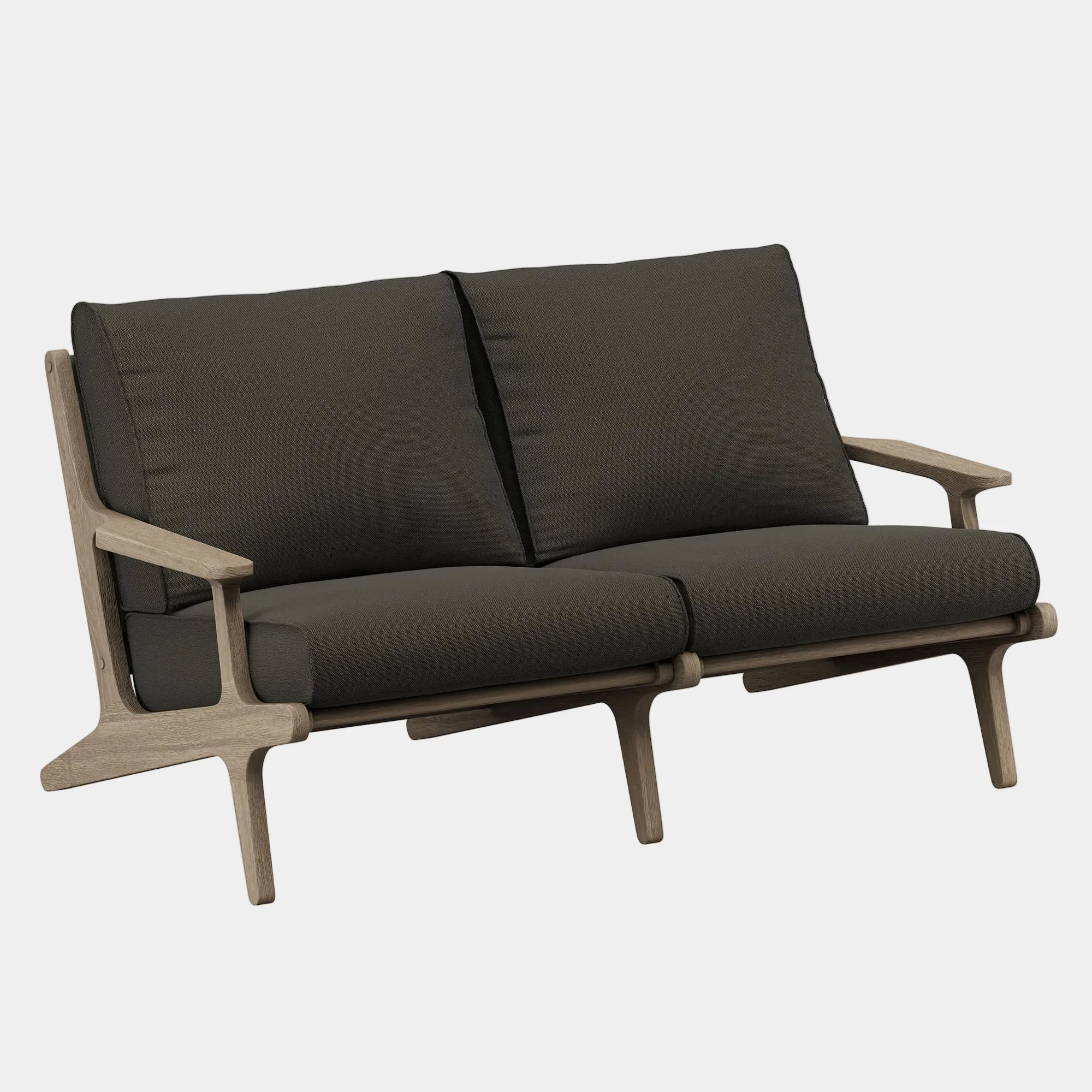 Saratoga Outdoor Teak Wood Loveseat - Image 19