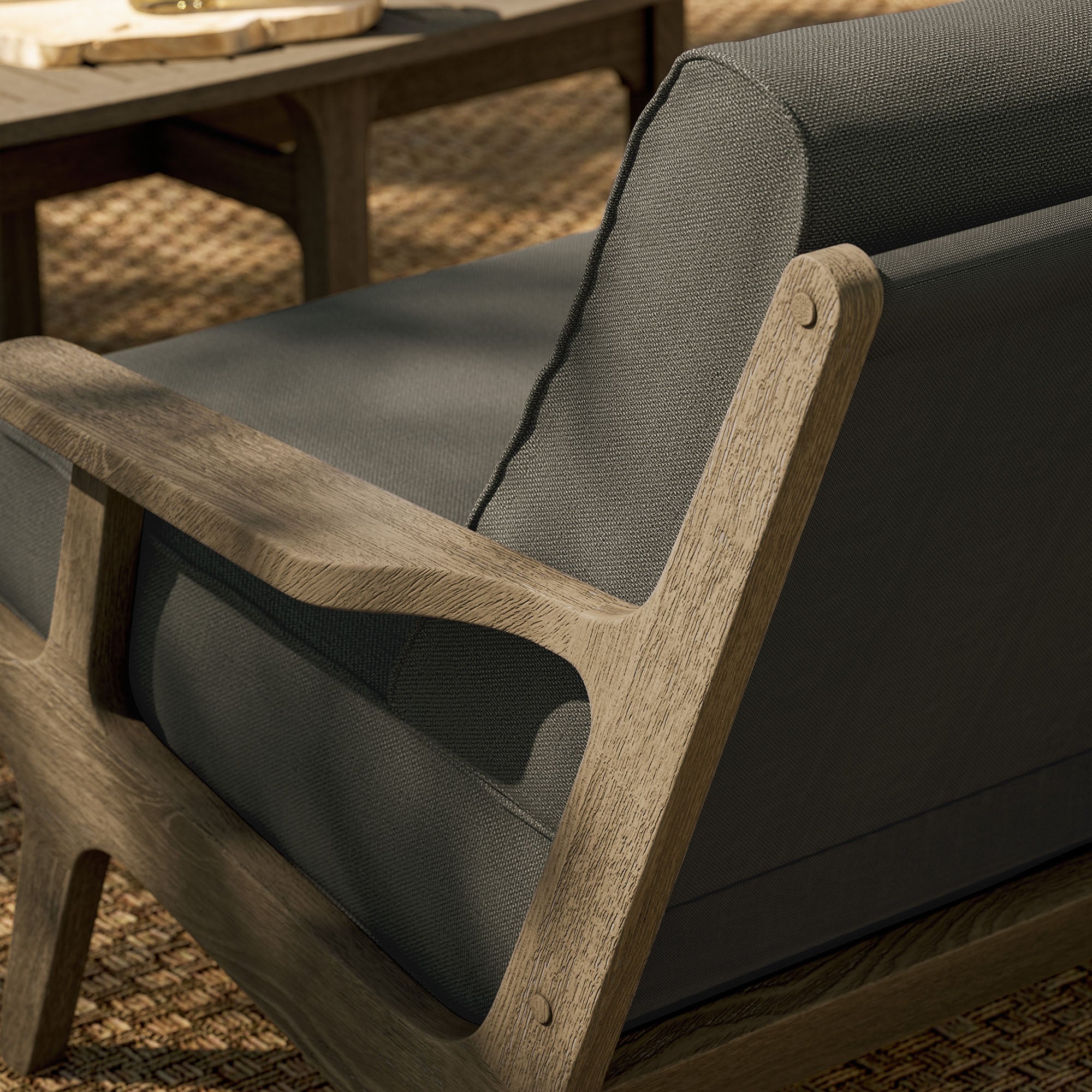 Saratoga Outdoor Teak Wood Loveseat - Image 21