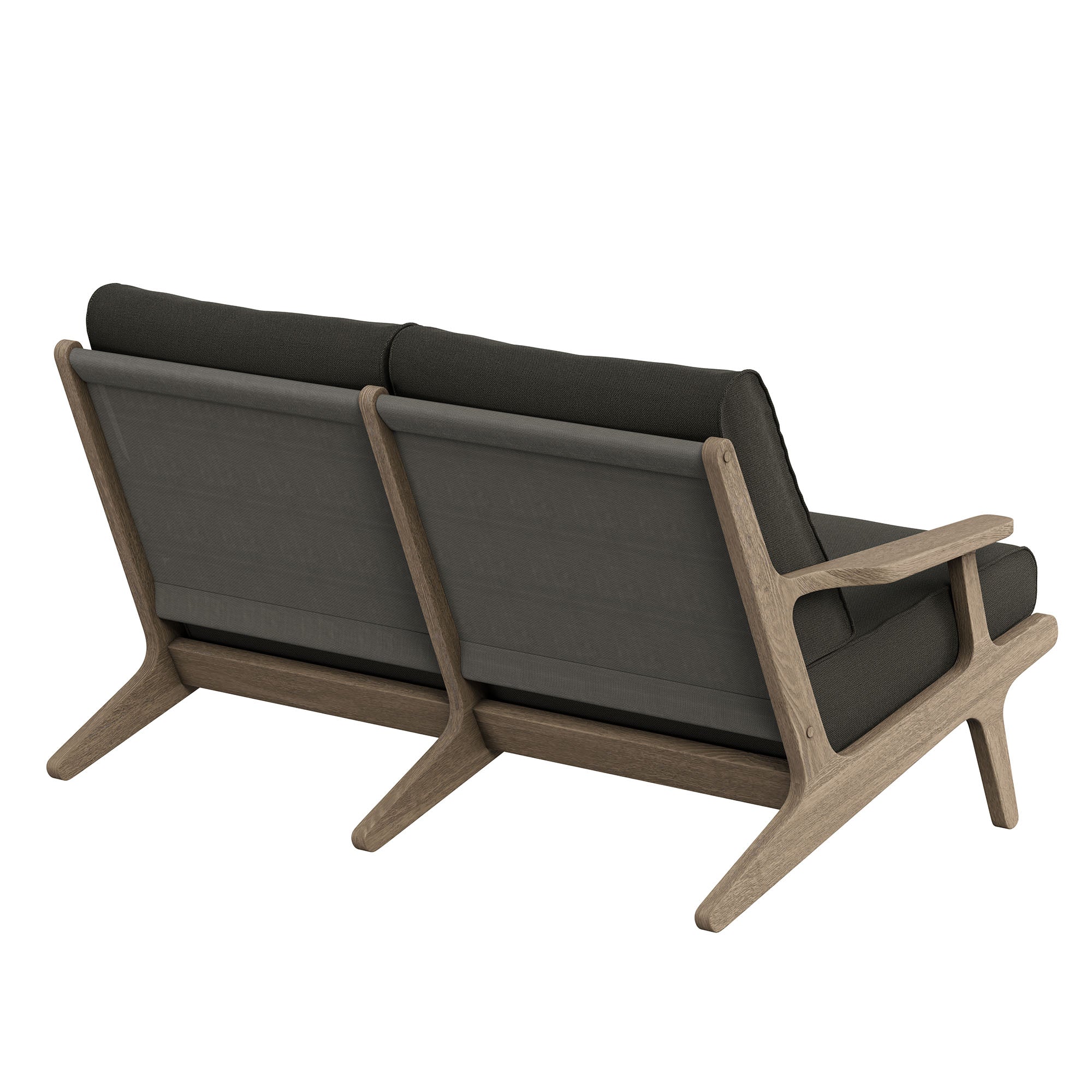 Saratoga Outdoor Teak Wood Loveseat - Image 24