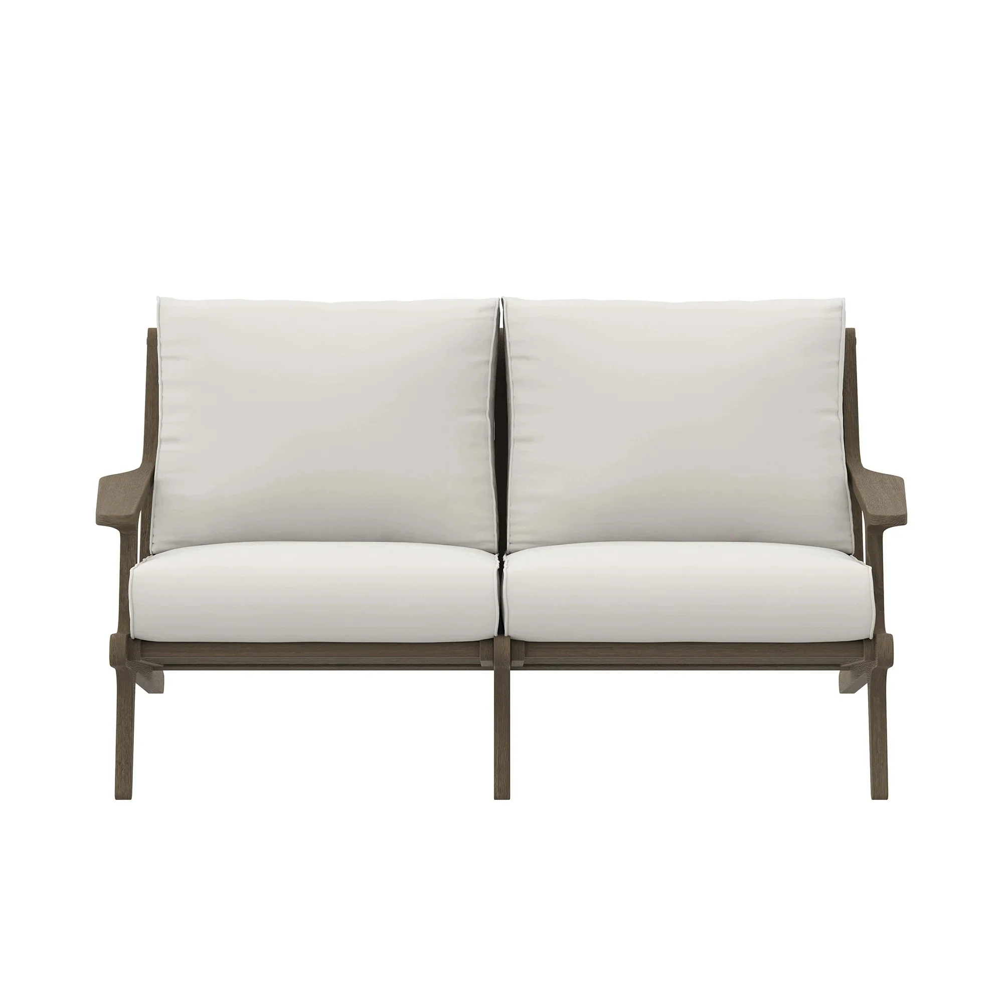 Saratoga Outdoor Teak Wood Loveseat - Image 4