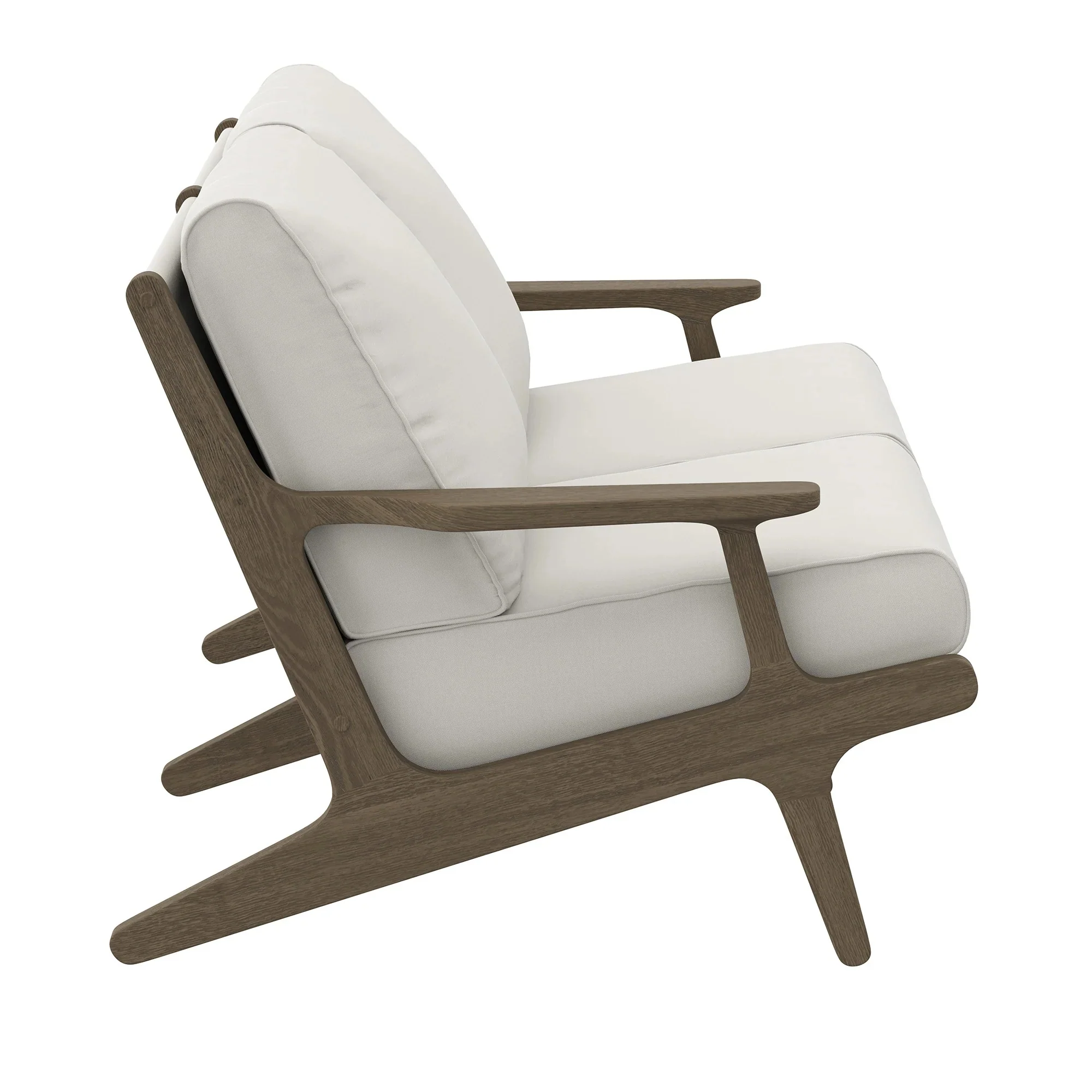 Saratoga Outdoor Teak Wood Loveseat - Image 5