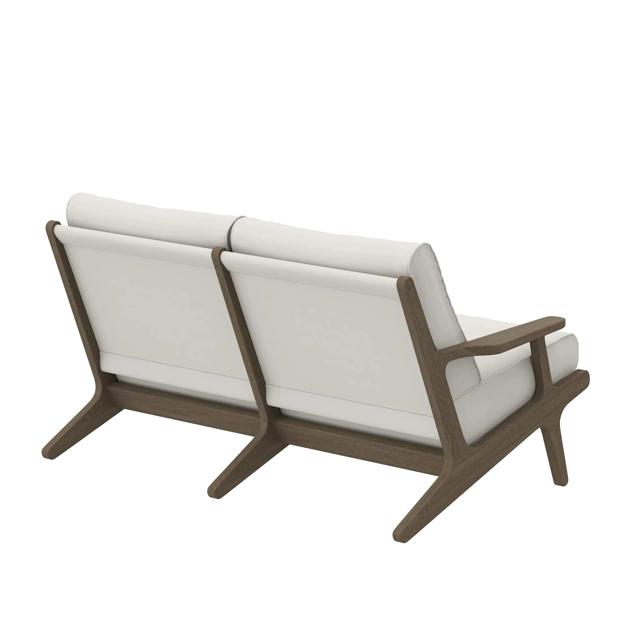 Saratoga Outdoor Teak Wood Loveseat - Image 6