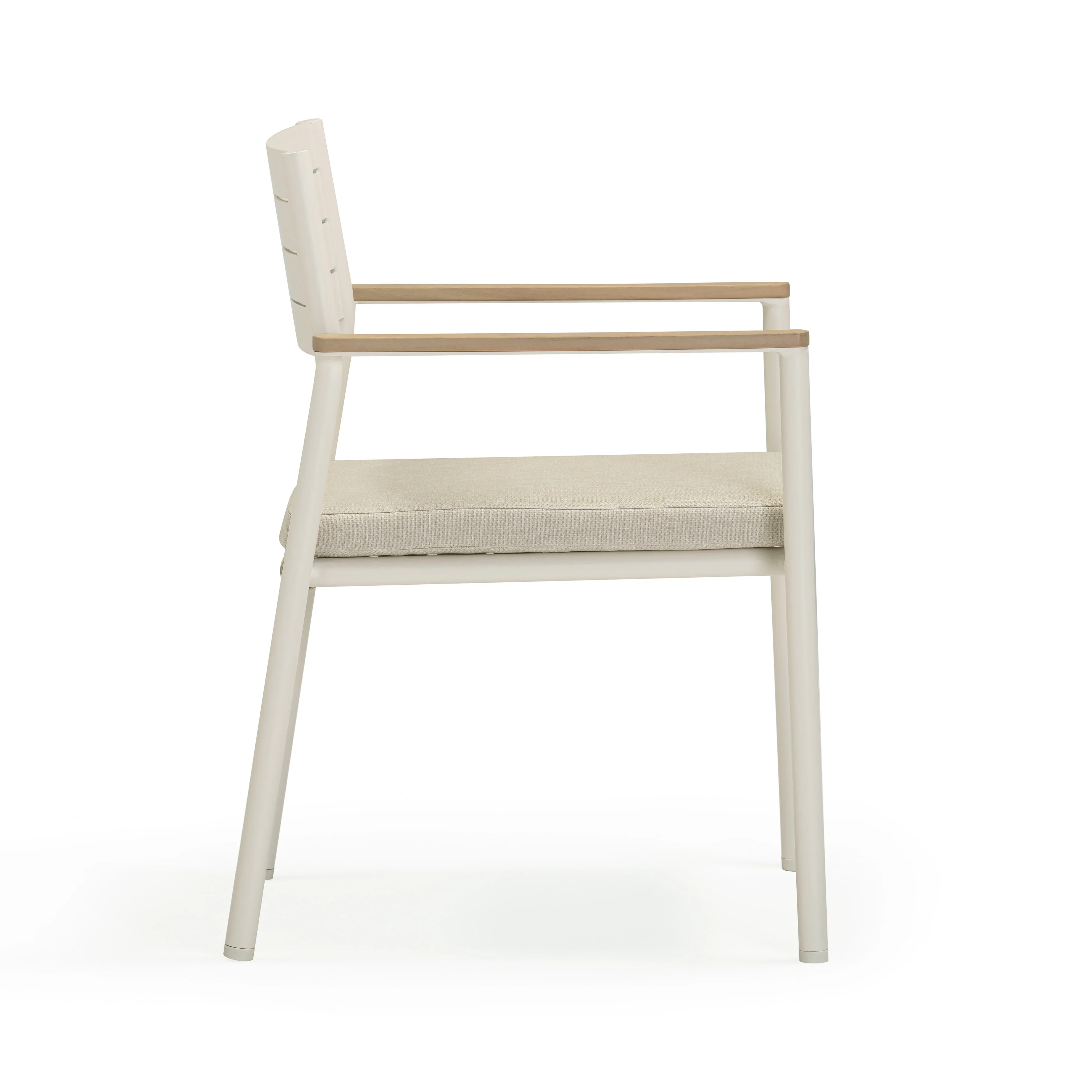 Sardinia Cream Performance Fabric Outdoor Dining Chair - Set of 2 - Image 5
