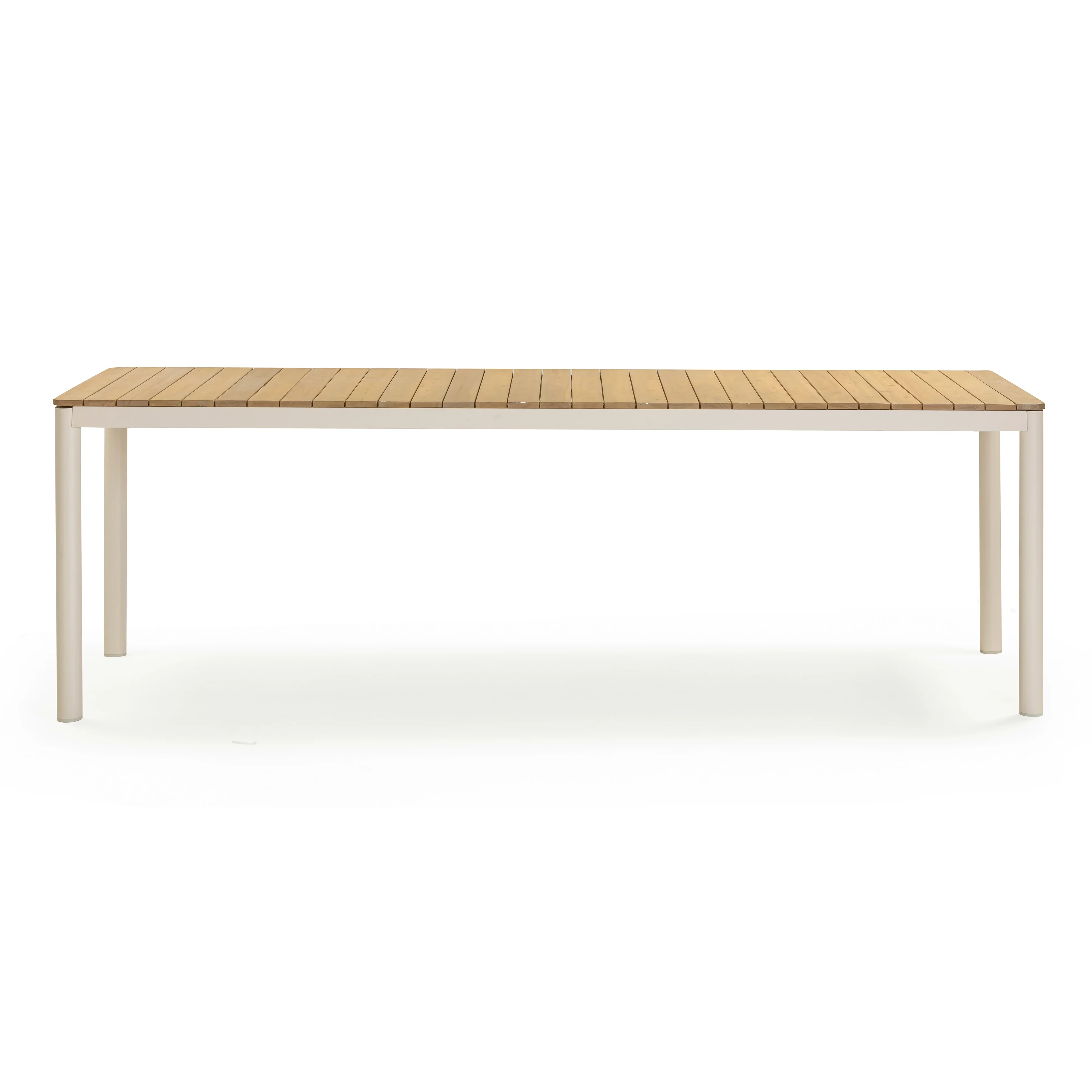 Sardinia 95" Light Teak Outdoor Rectangular Dining Table - Image 3