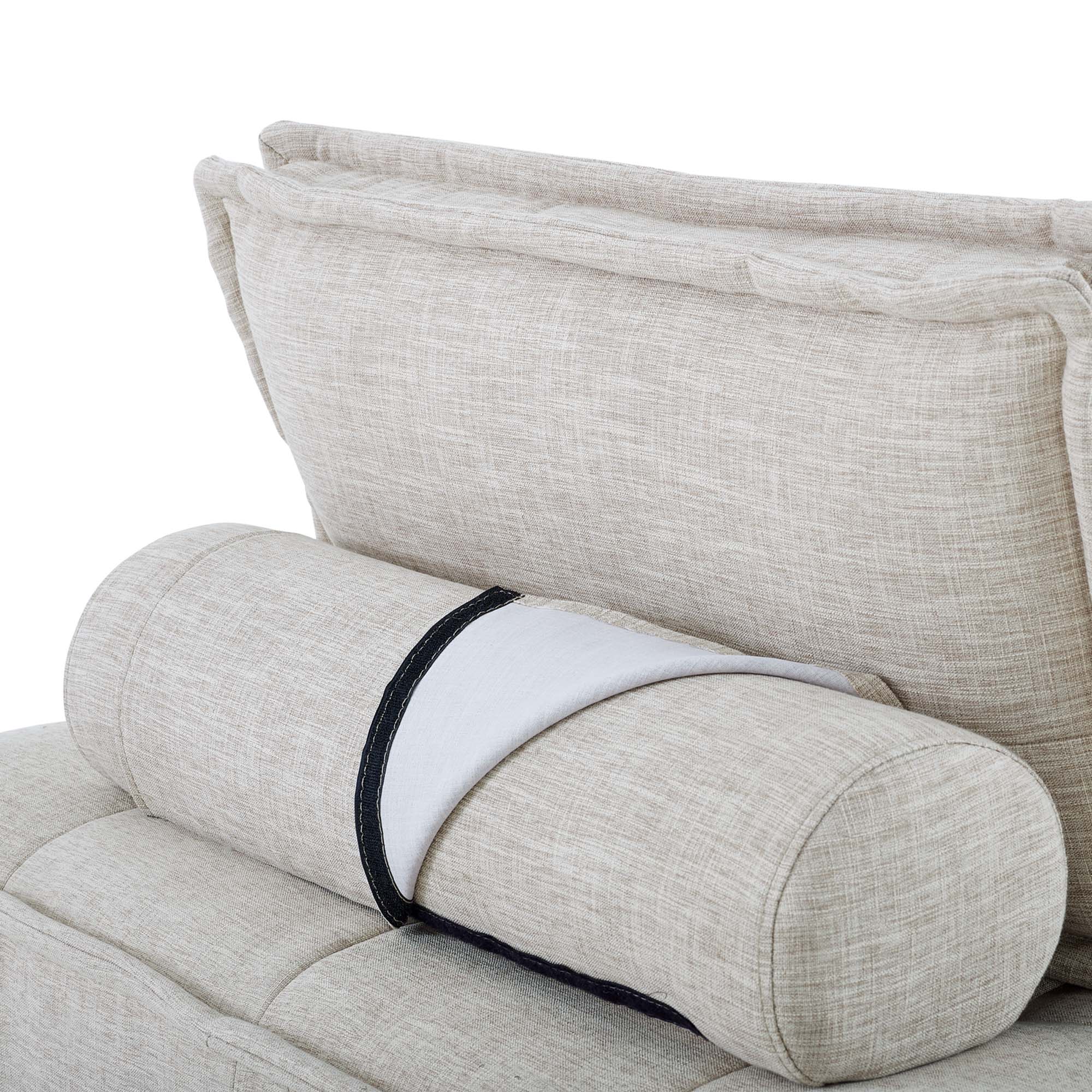 Saunter 4-Piece Tufted Fabric Fabric Sectional Sofa - Image 11