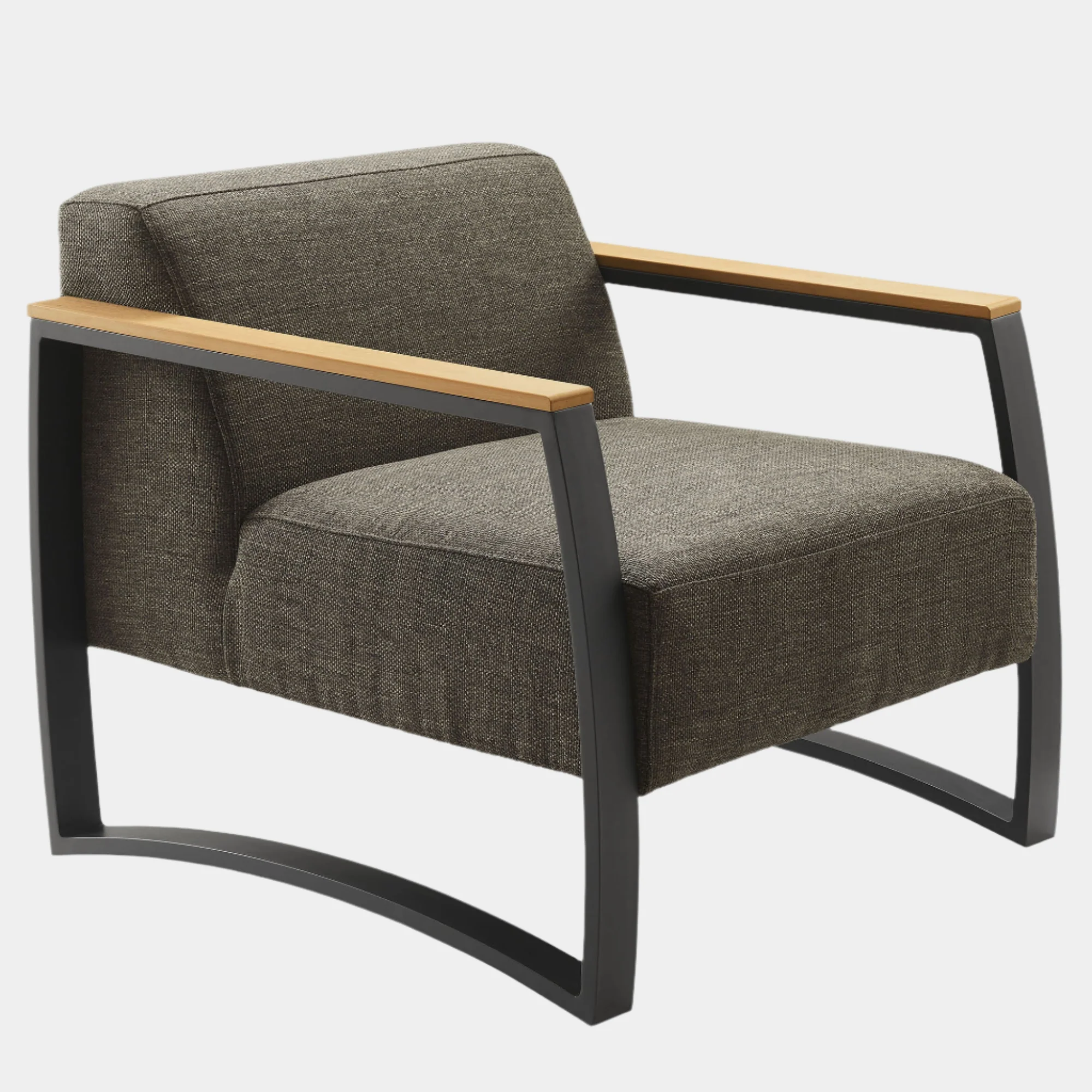 Sauve Outdoor Patio Aluminum and Fabric Armchair - Image 10