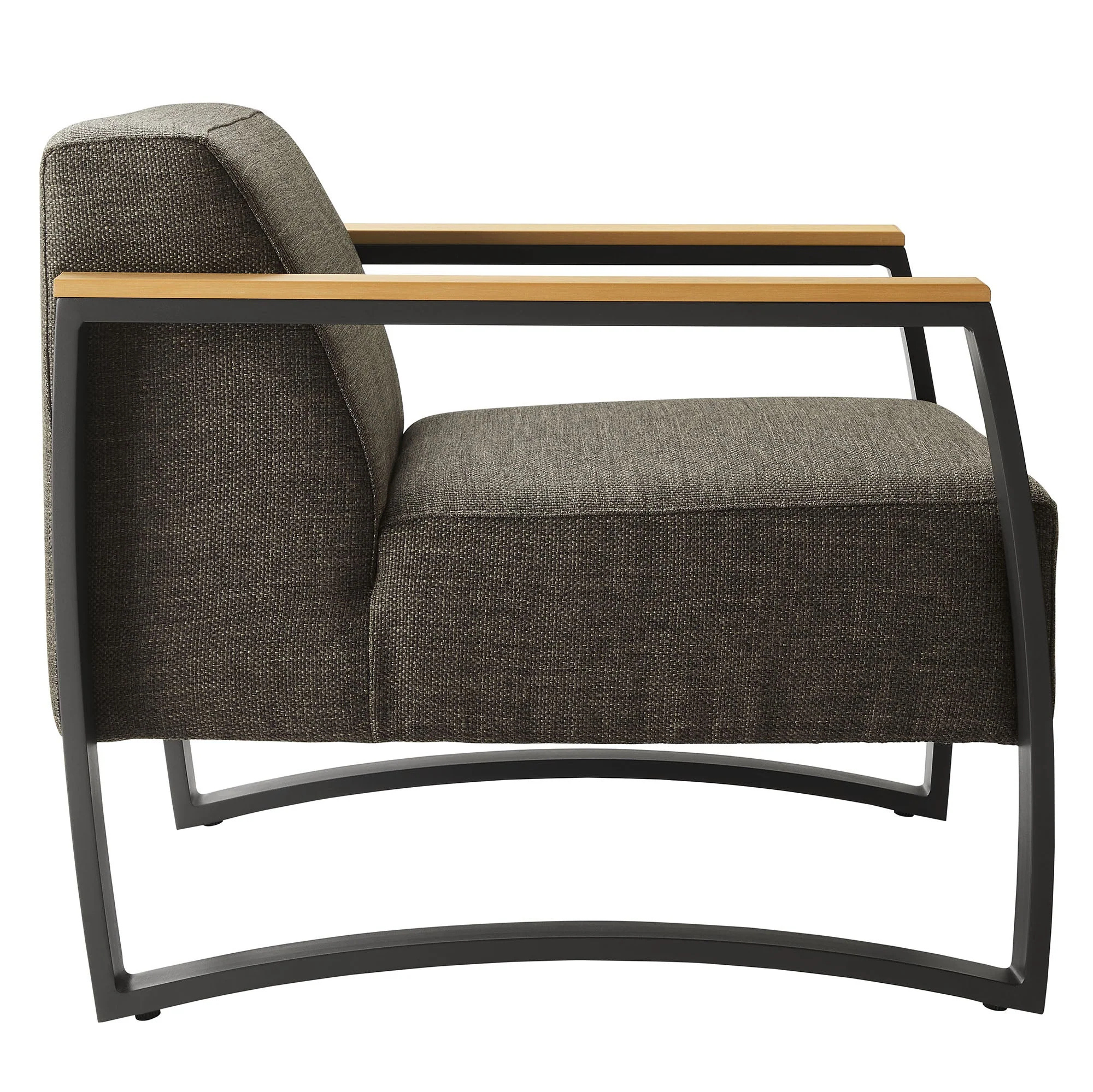Sauve Outdoor Patio Aluminum and Fabric Armchair - Image 13