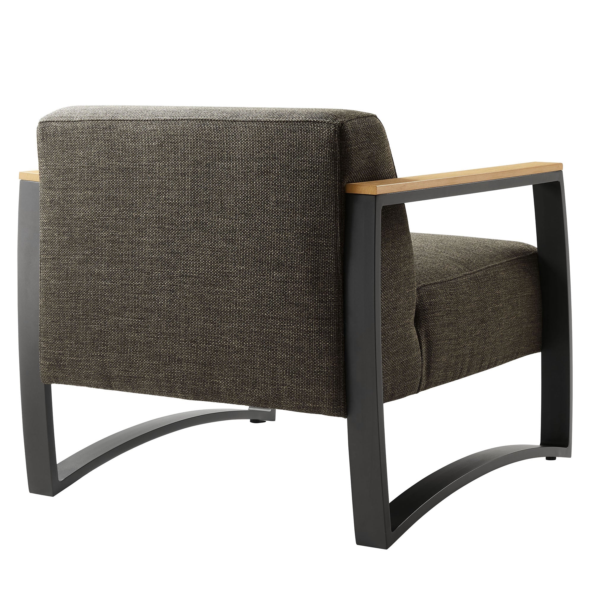 Sauve Outdoor Patio Aluminum and Fabric Armchair - Image 14