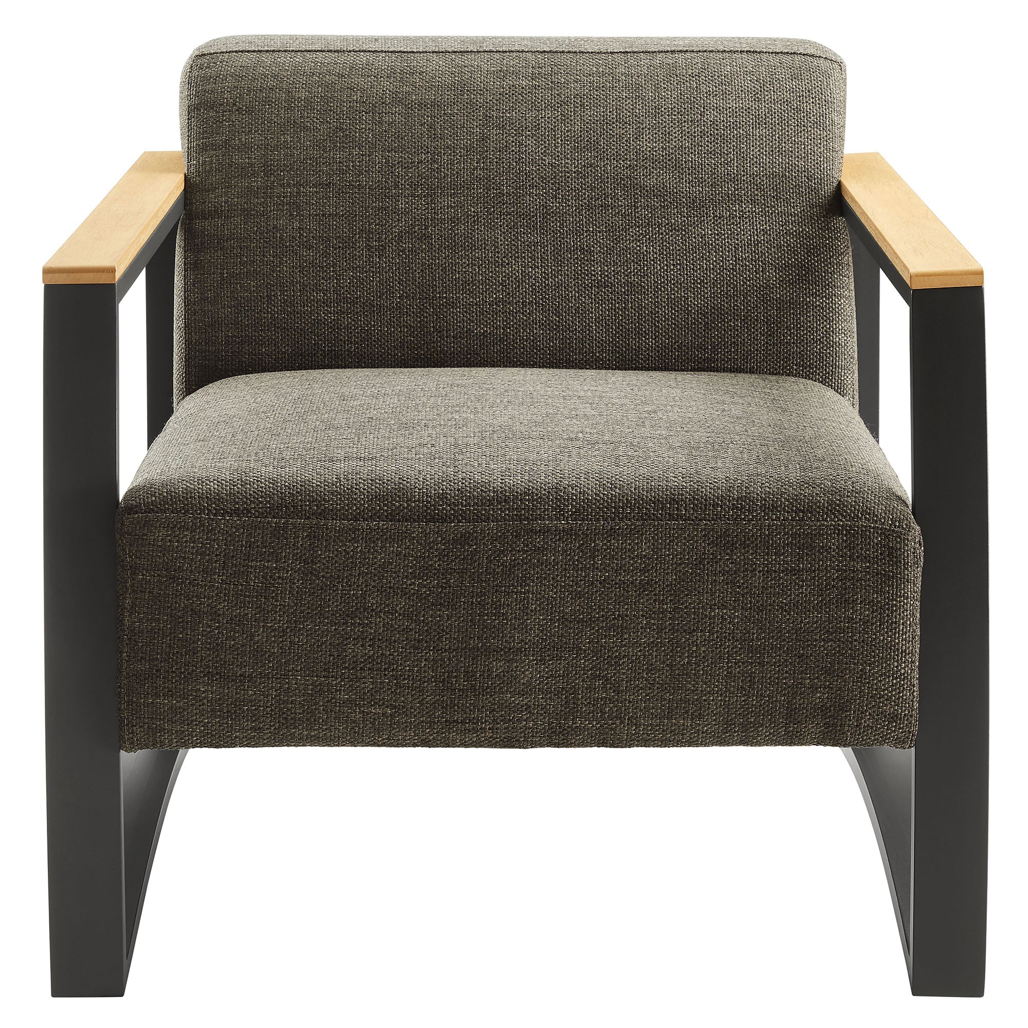 Sauve Outdoor Patio Aluminum and Fabric Armchair - Image 15