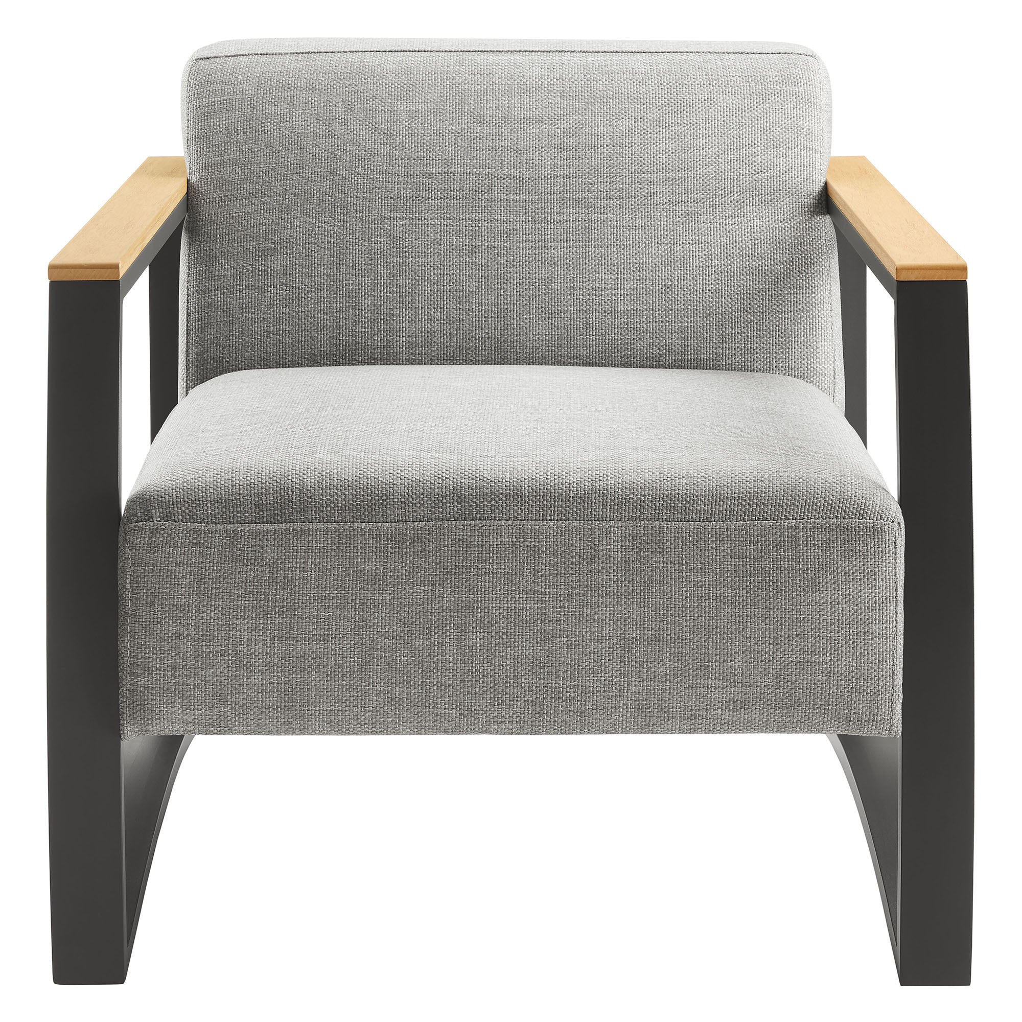 Sauve Outdoor Patio Aluminum and Fabric Armchair - Image 6