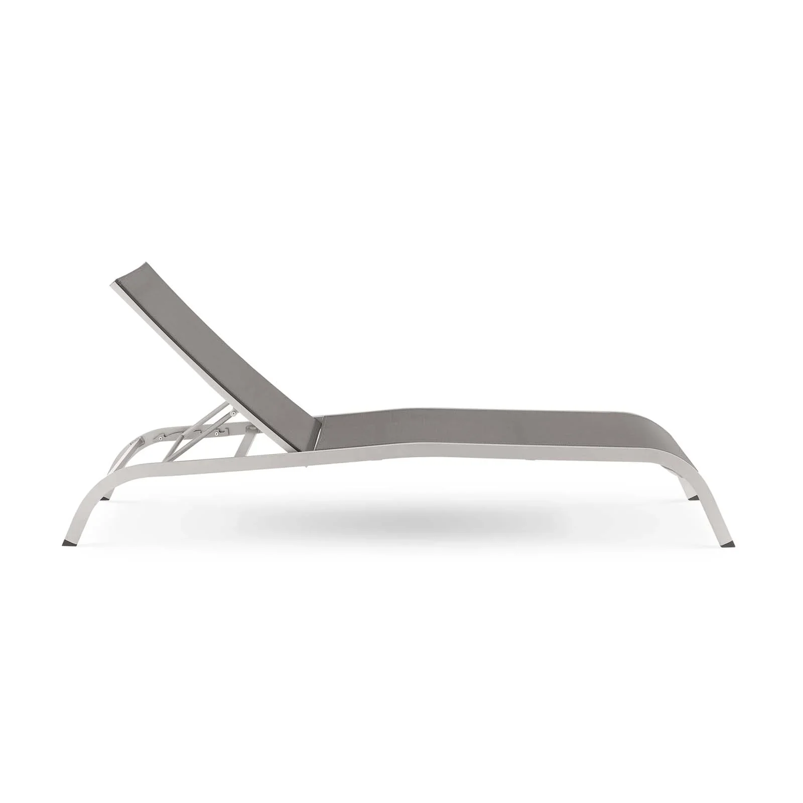 Savannah Mesh Chaise Outdoor Patio Aluminum Lounge Chair - Image 10