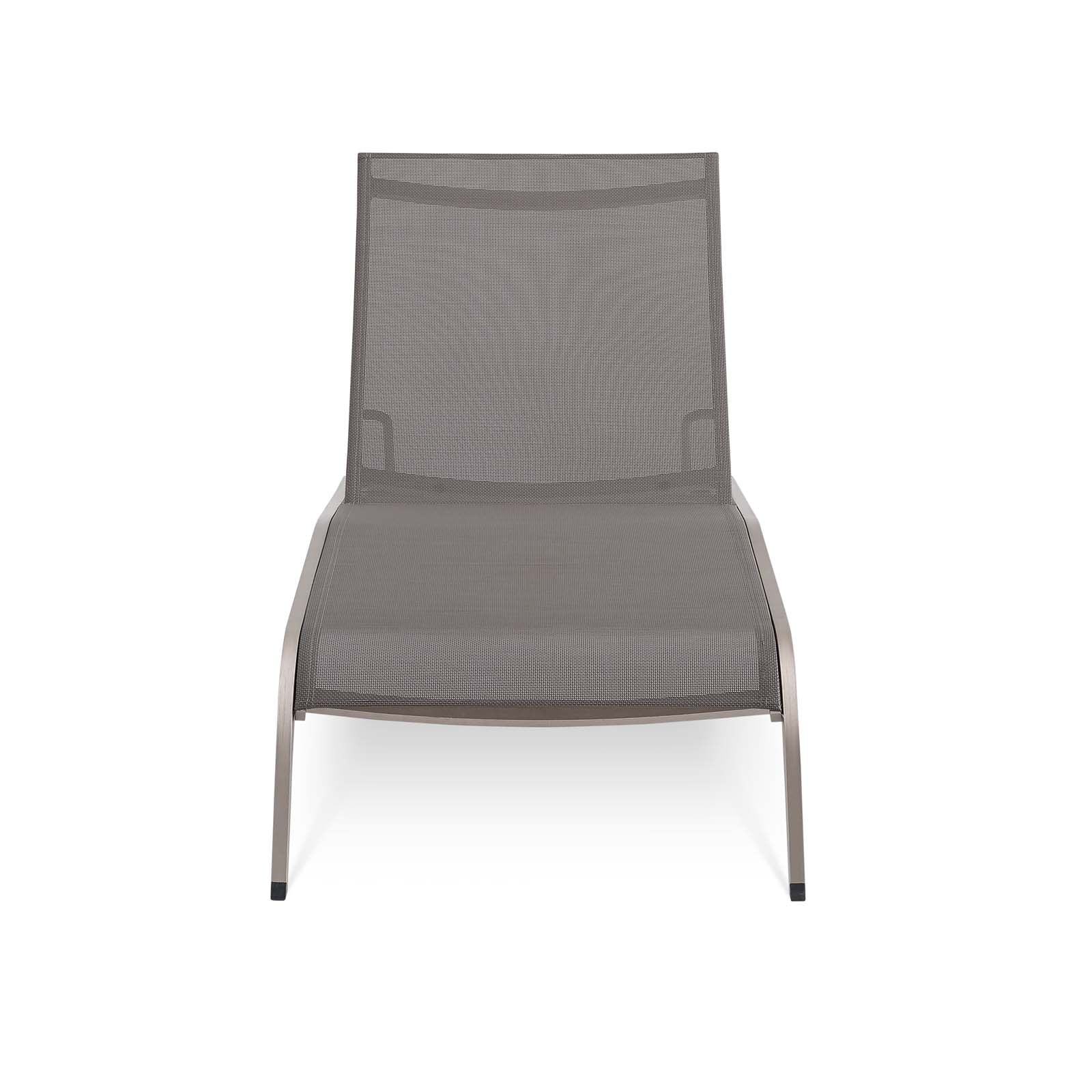 Savannah Mesh Chaise Outdoor Patio Aluminum Lounge Chair - Image 11