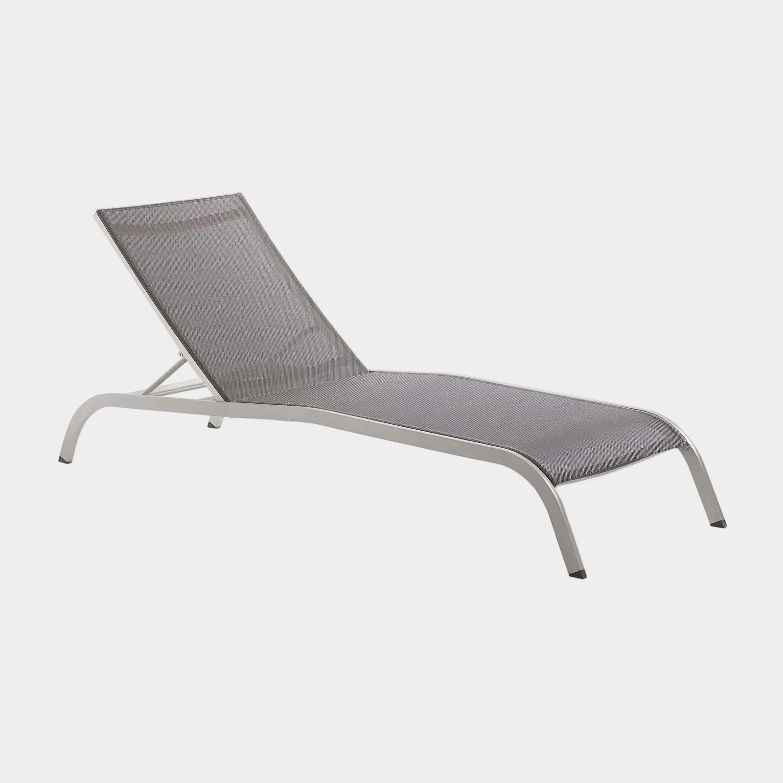 Savannah Mesh Chaise Outdoor Patio Aluminum Lounge Chair - Image 7