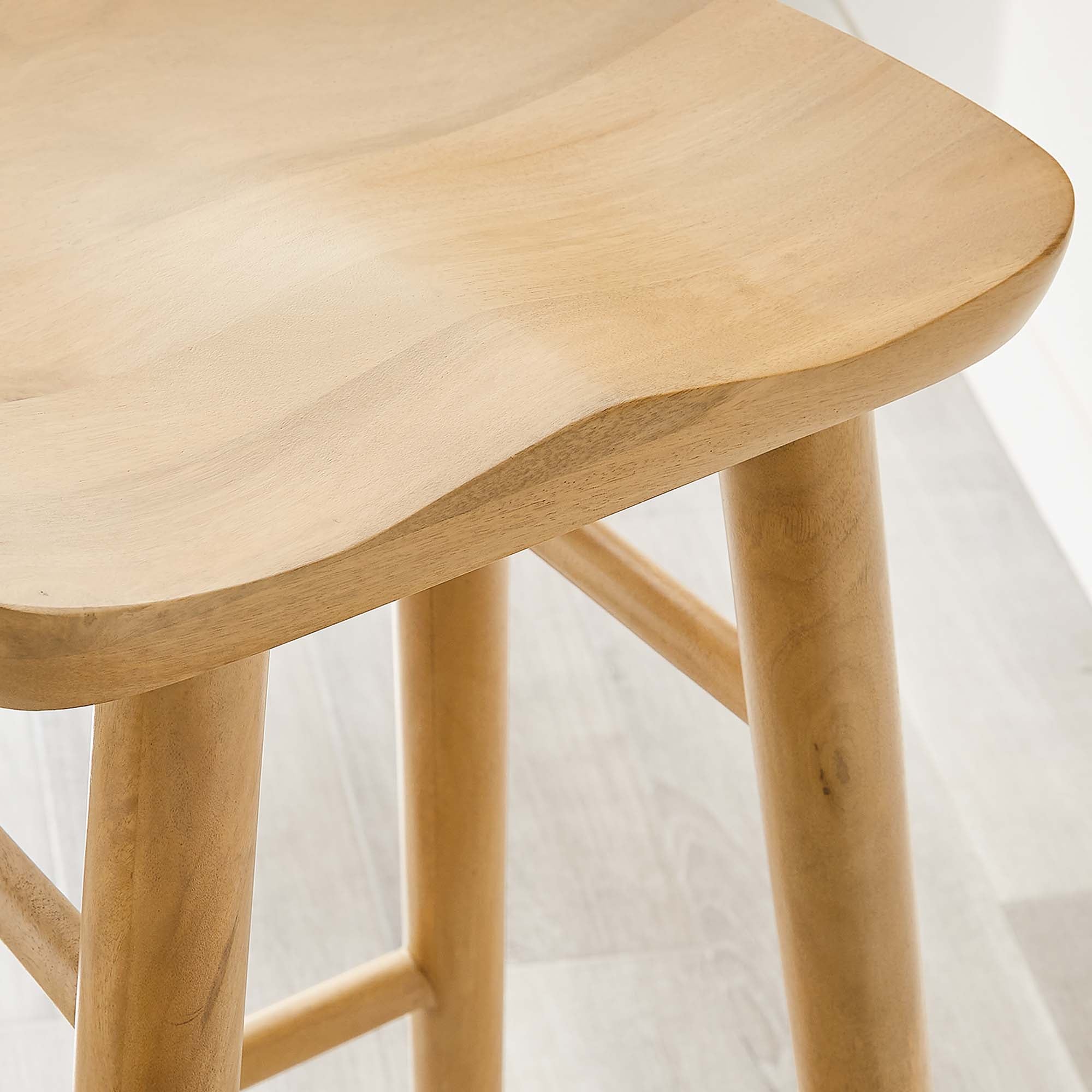 Saville Backless Wood Bar Stools Set of 2 - Image 22