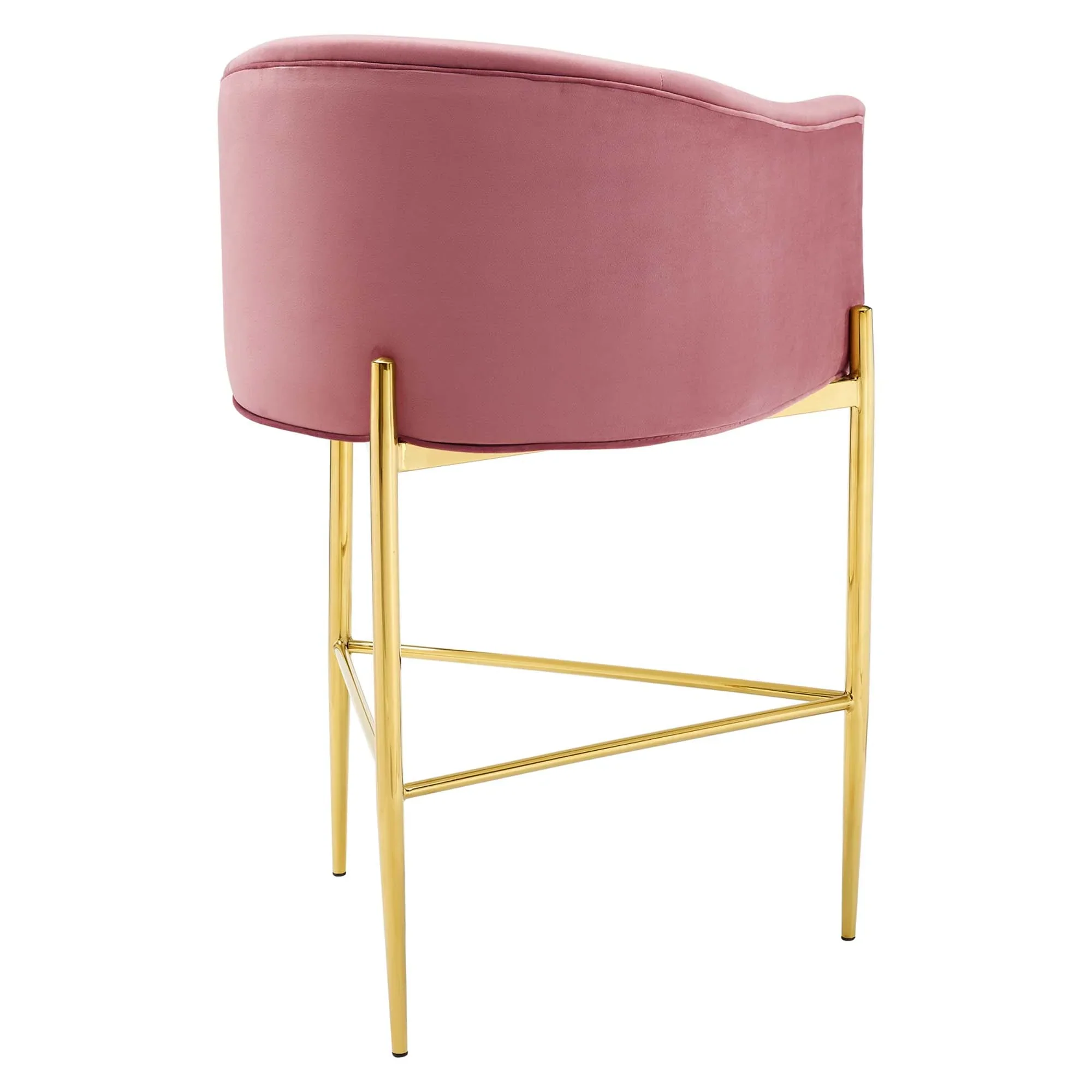 Savour Tufted Performance Velvet Bar Stool Set of 2 - Image 6