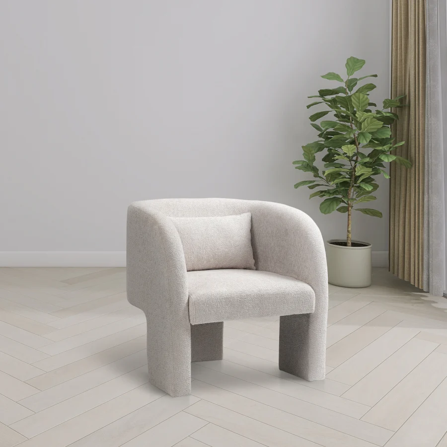 Sawyer Chenille Fabric Upholstered Accent Chair - Image 11