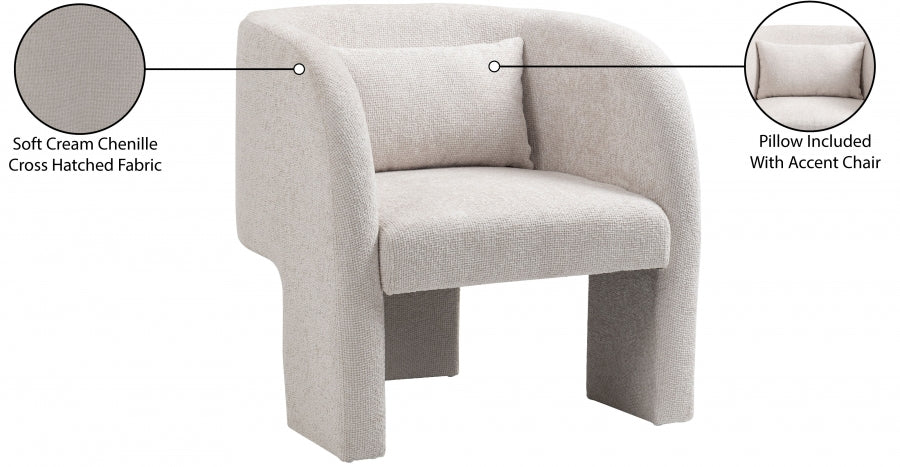 Sawyer Chenille Fabric Upholstered Accent Chair - Image 18