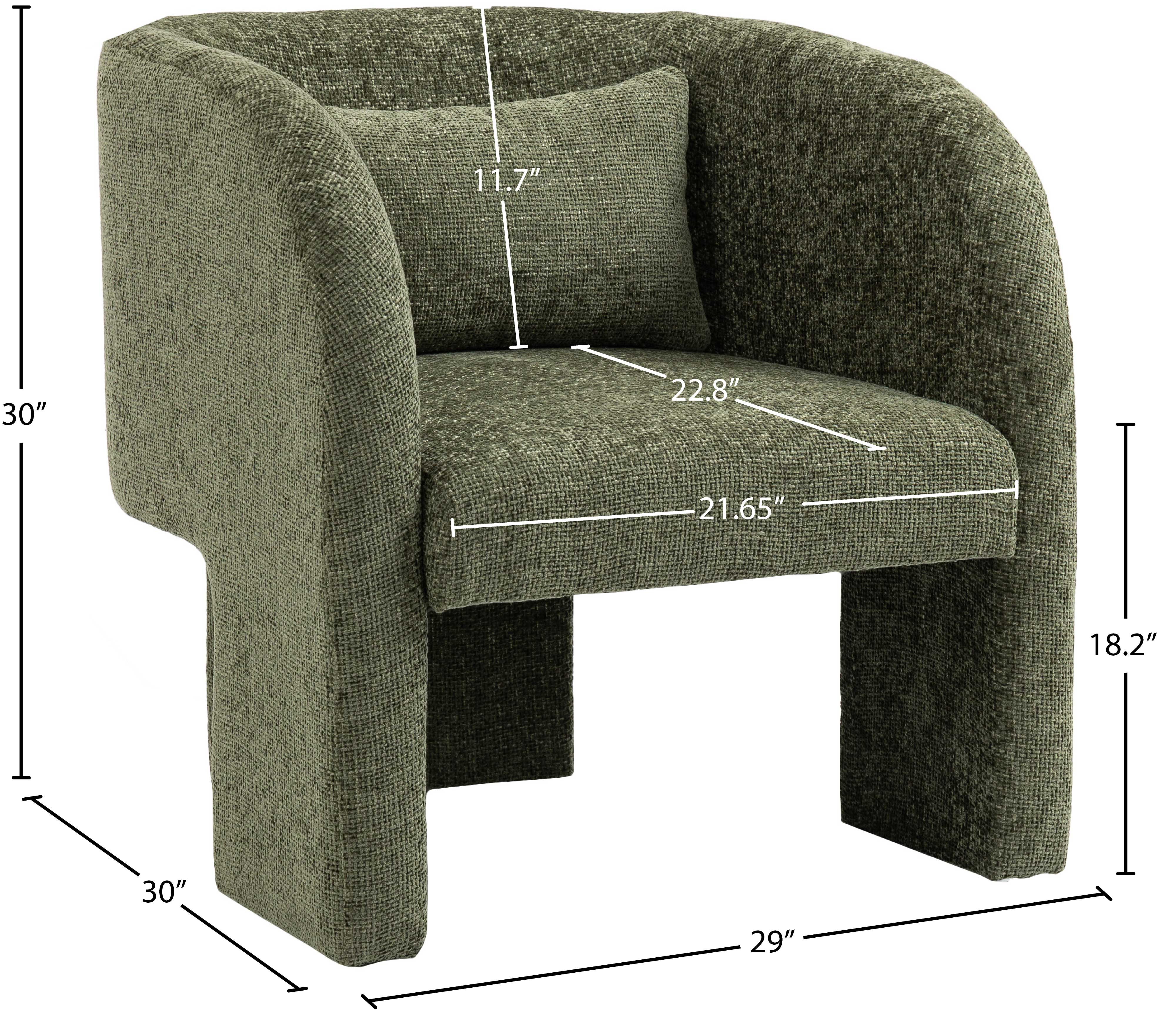 Sawyer Chenille Fabric Upholstered Accent Chair - Image 35