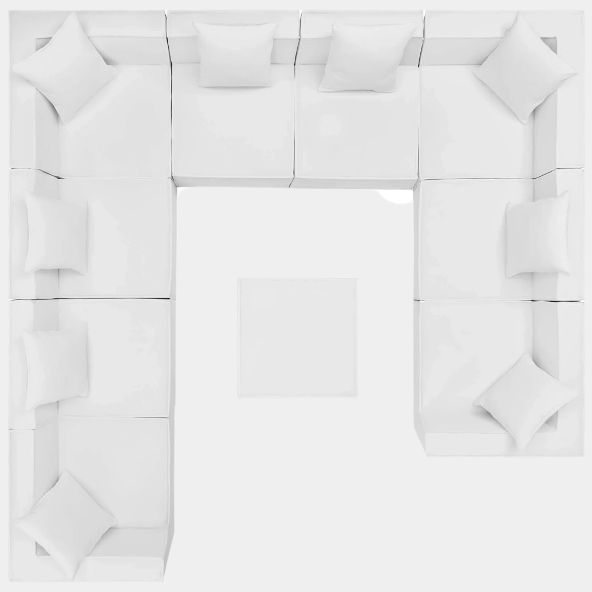 Saybrook 10-Piece Outdoor Patio Upholstered Sectional Sofa - Image 25
