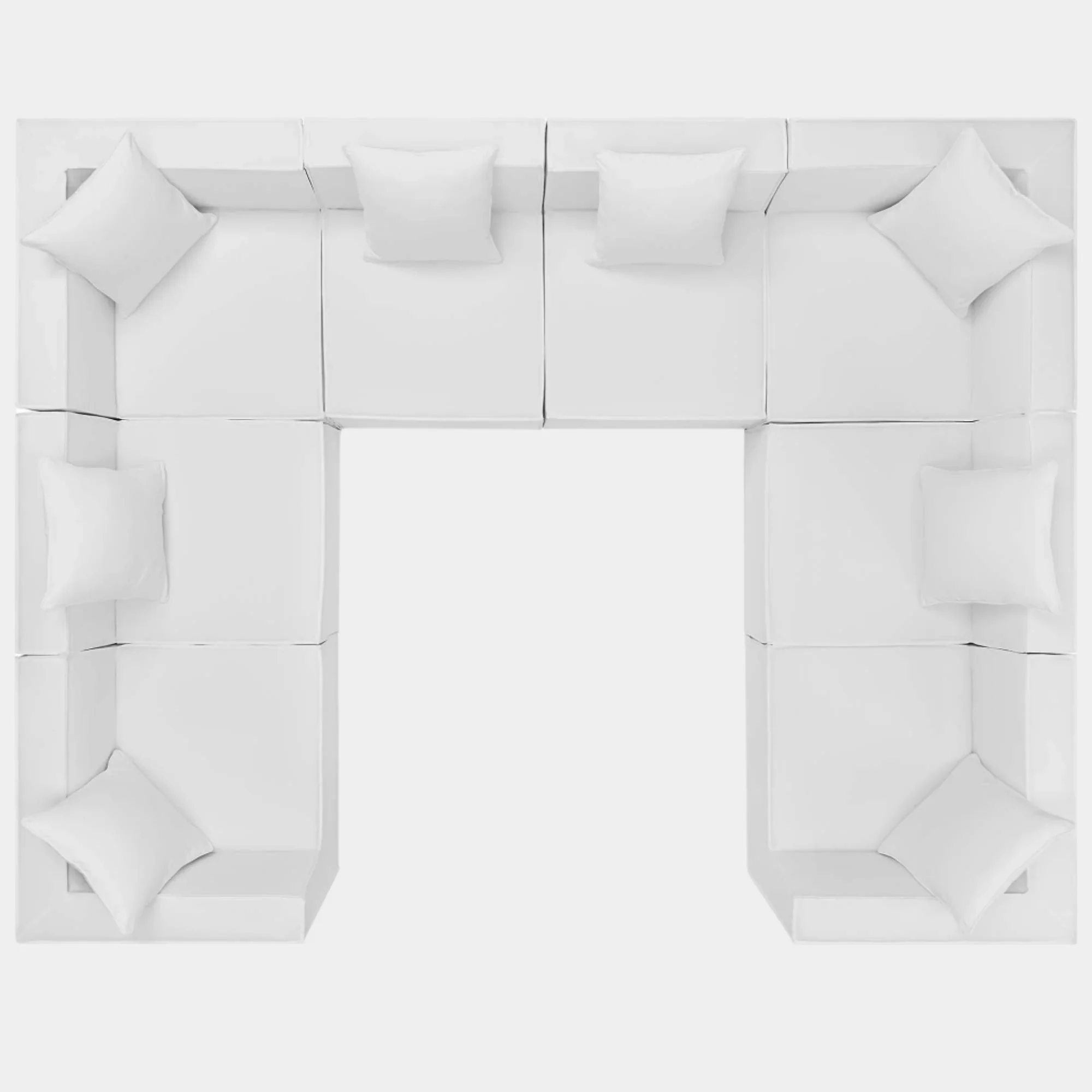 Saybrook 8-Piece Outdoor Patio Upholstered Sectional Sofa - Image 21