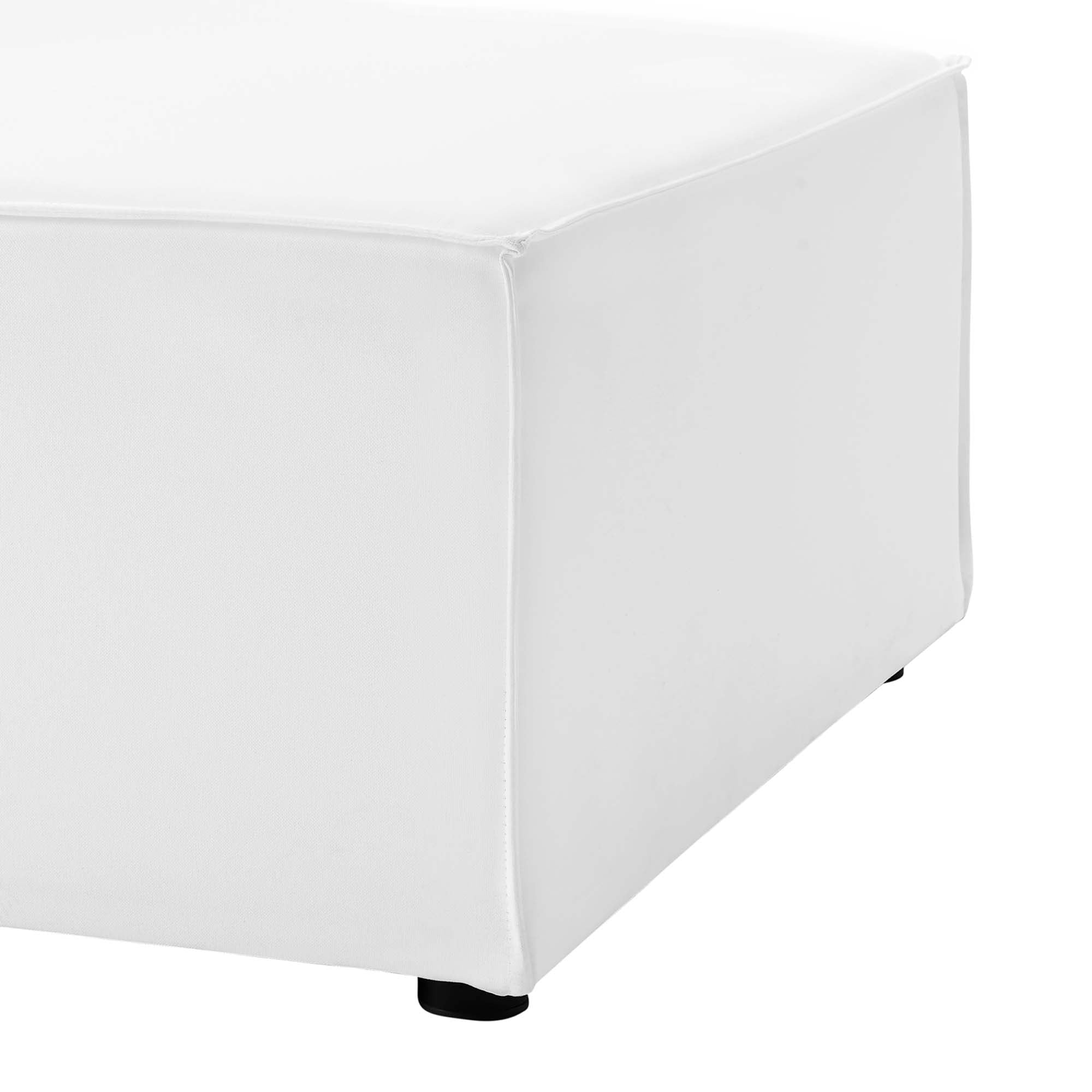 Saybrook Outdoor Patio Upholstered Sectional Sofa Armless Chair - Image 20
