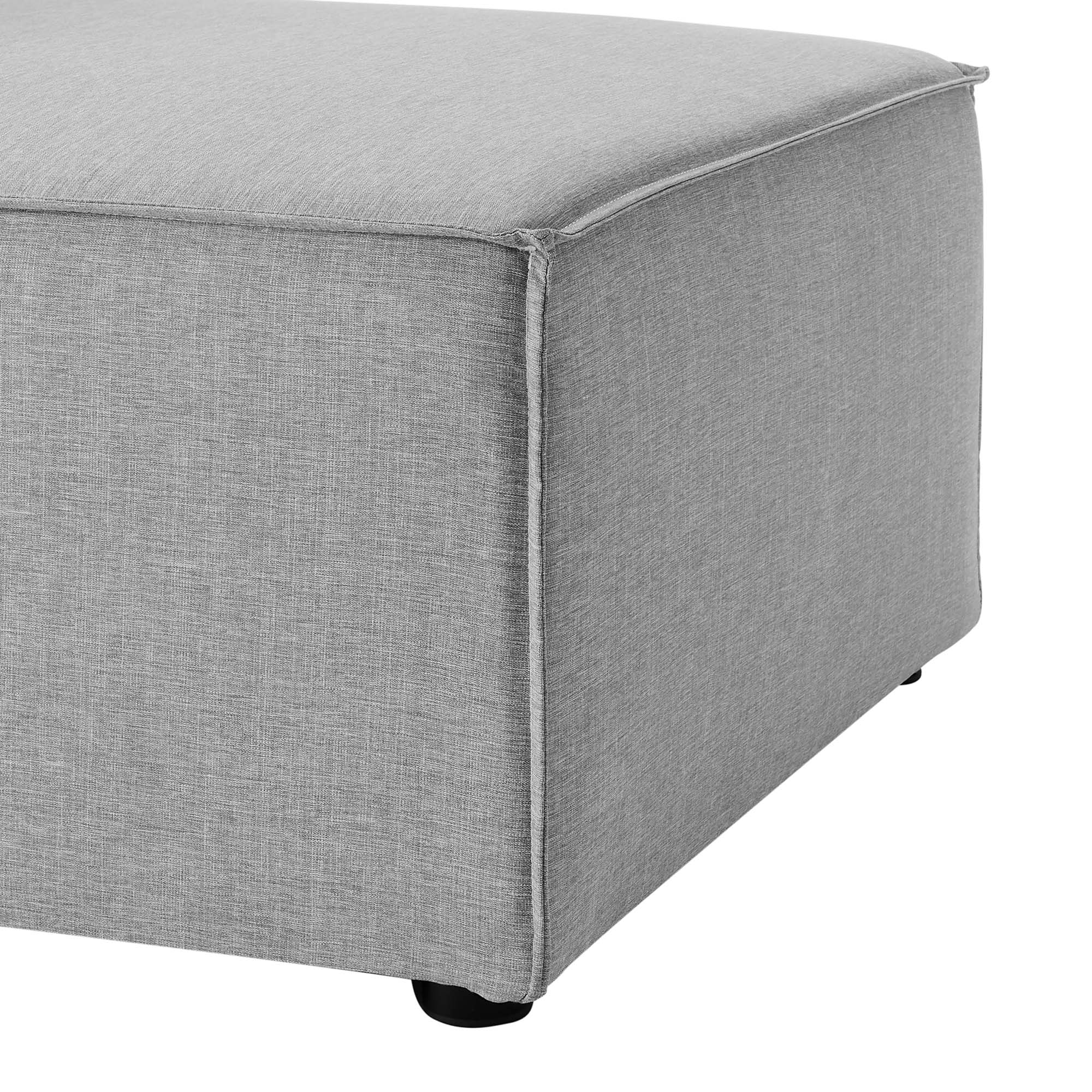 Saybrook Outdoor Patio Upholstered Sectional Sofa Armless Chair - Image 6